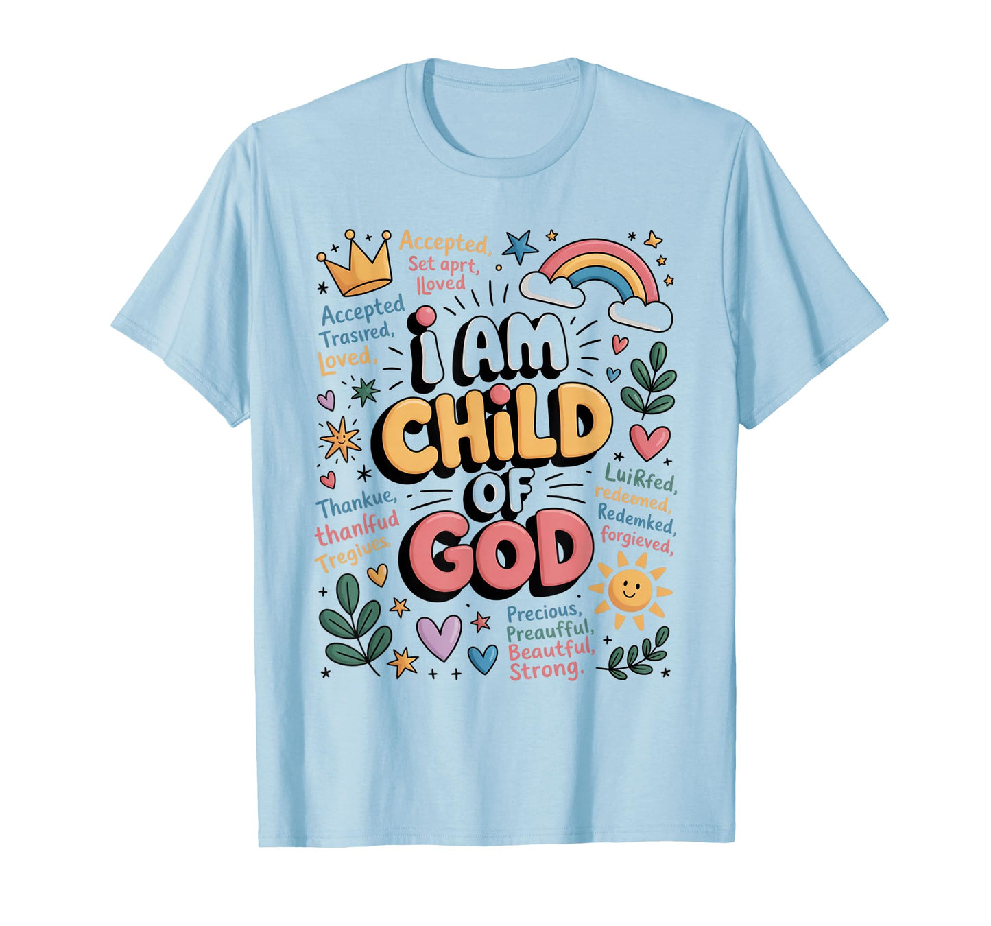 I am a Child of God Christian Retro Jesus Faith Gifts T-Shirt