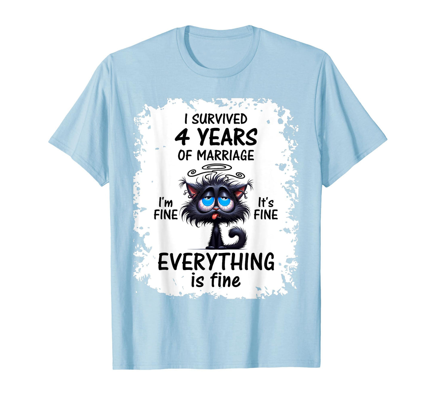 Linen Wedding I Survived 4 Years Of Marriage T-Shirt