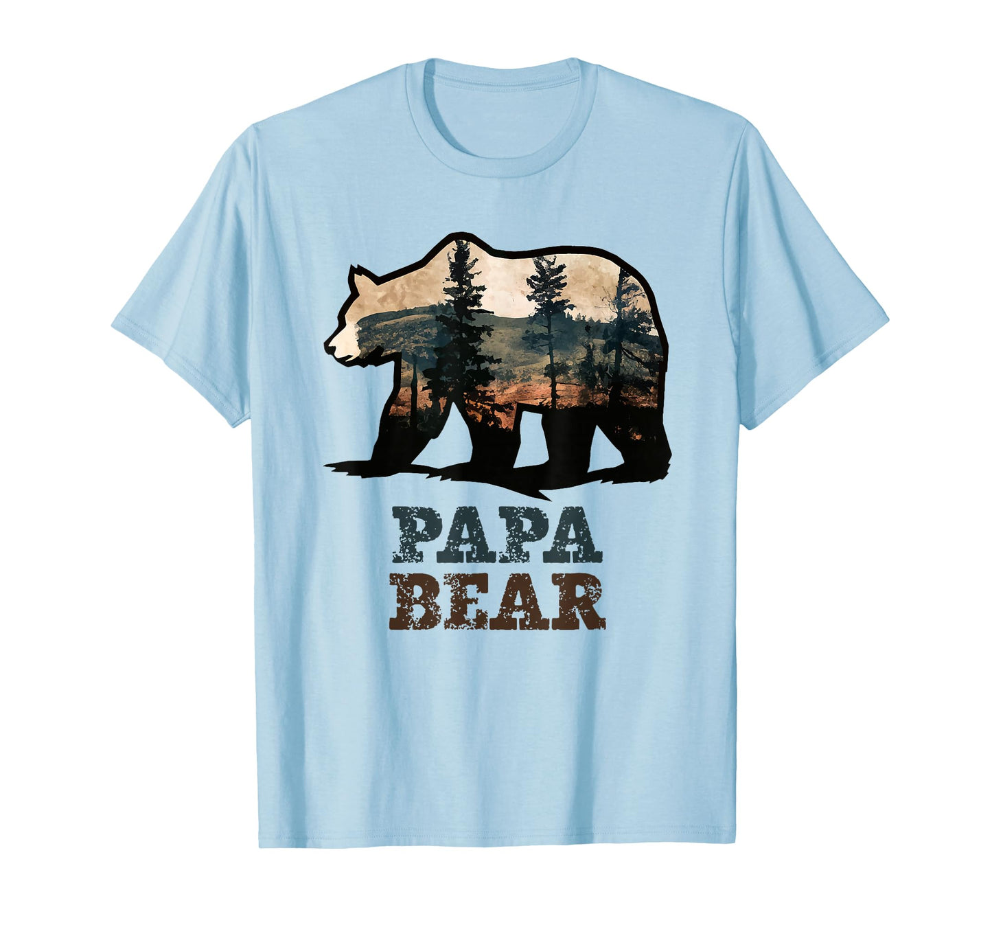 Papa Bear Vintage Retro Funny T-Shirt