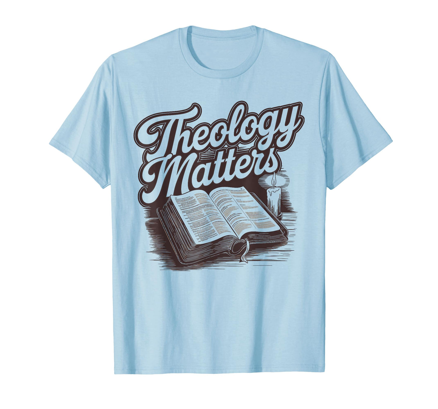 Theology Matters Open Book Design T-Shirt
