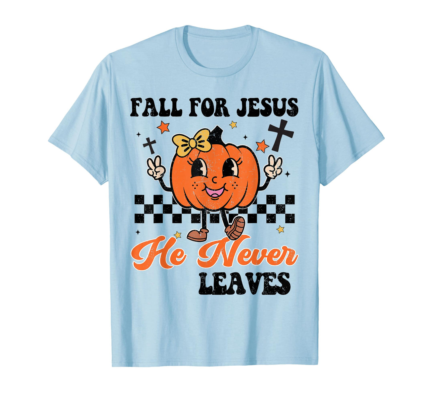Girl Christian Halloween Fall For Jesus Never Leaves Toddler T-Shirt