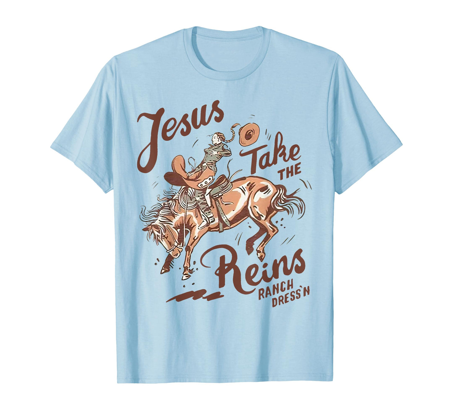 Jesus Take The Reins Vintage Cowboy T-Shirt