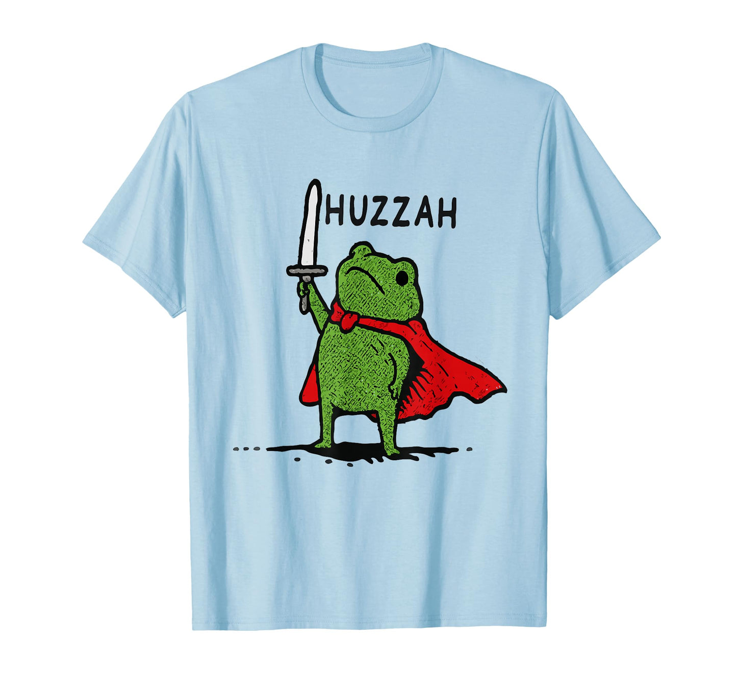 Huzzah Frog Knight Funny Meme Quote T-Shirt