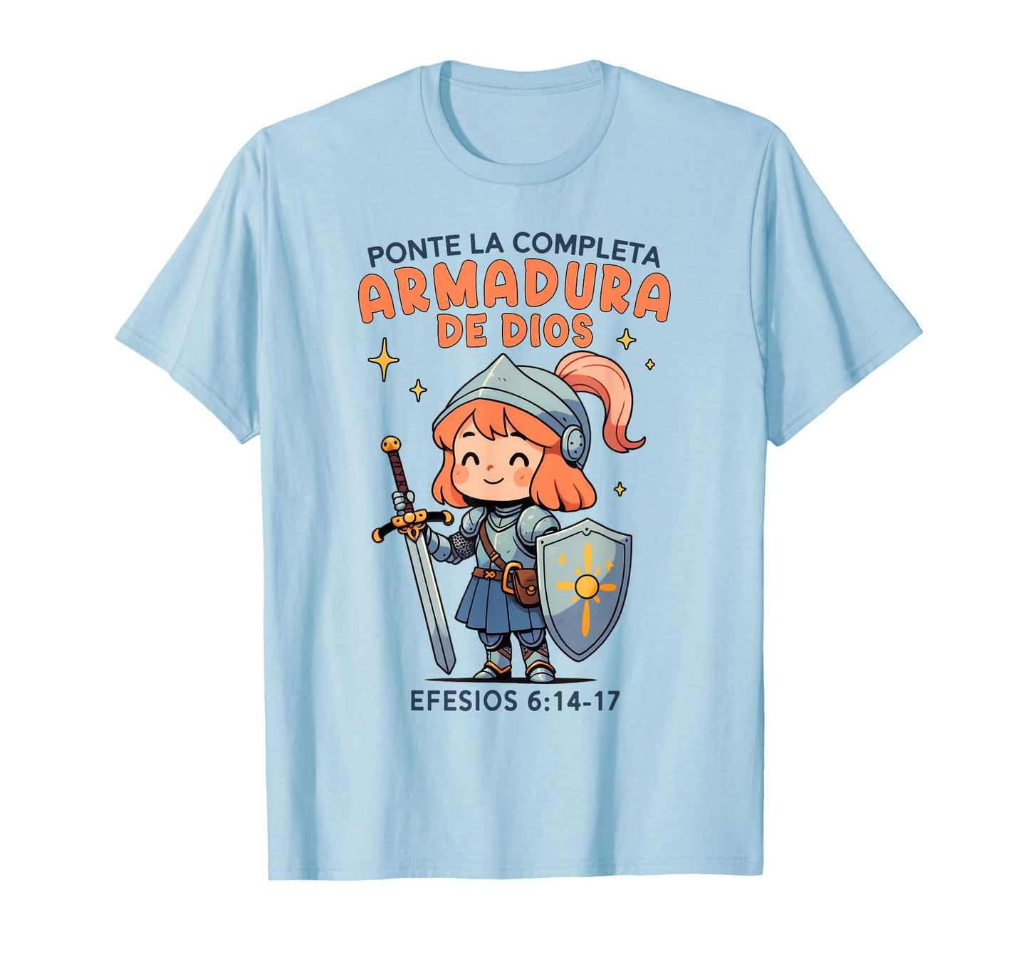Christian Girl Armor Of God Bible Verse Armadura de Dios T-Shirt