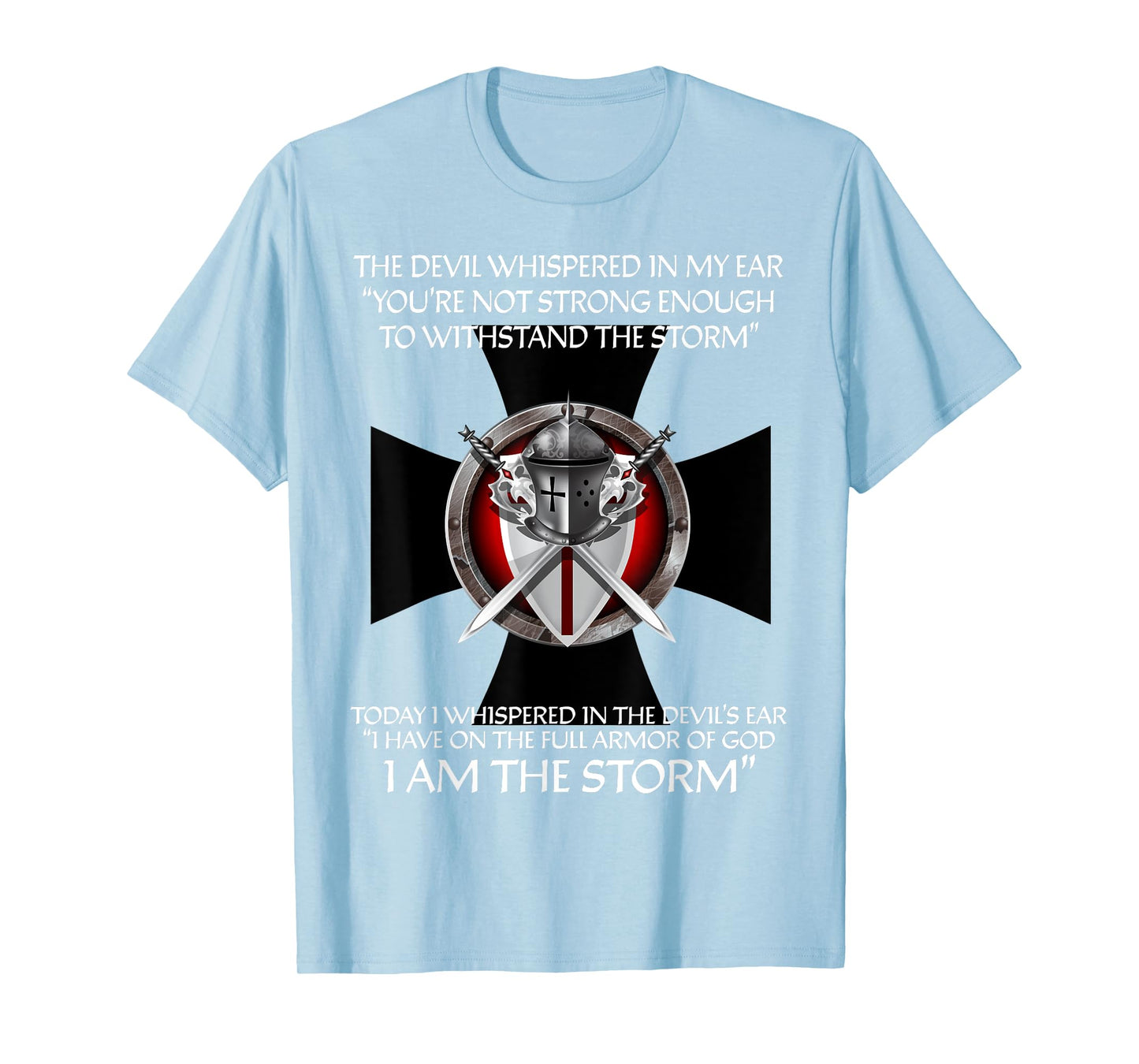 Christian Shirts Men Women Kids I Am The Storm Faith Gifts T-Shirt