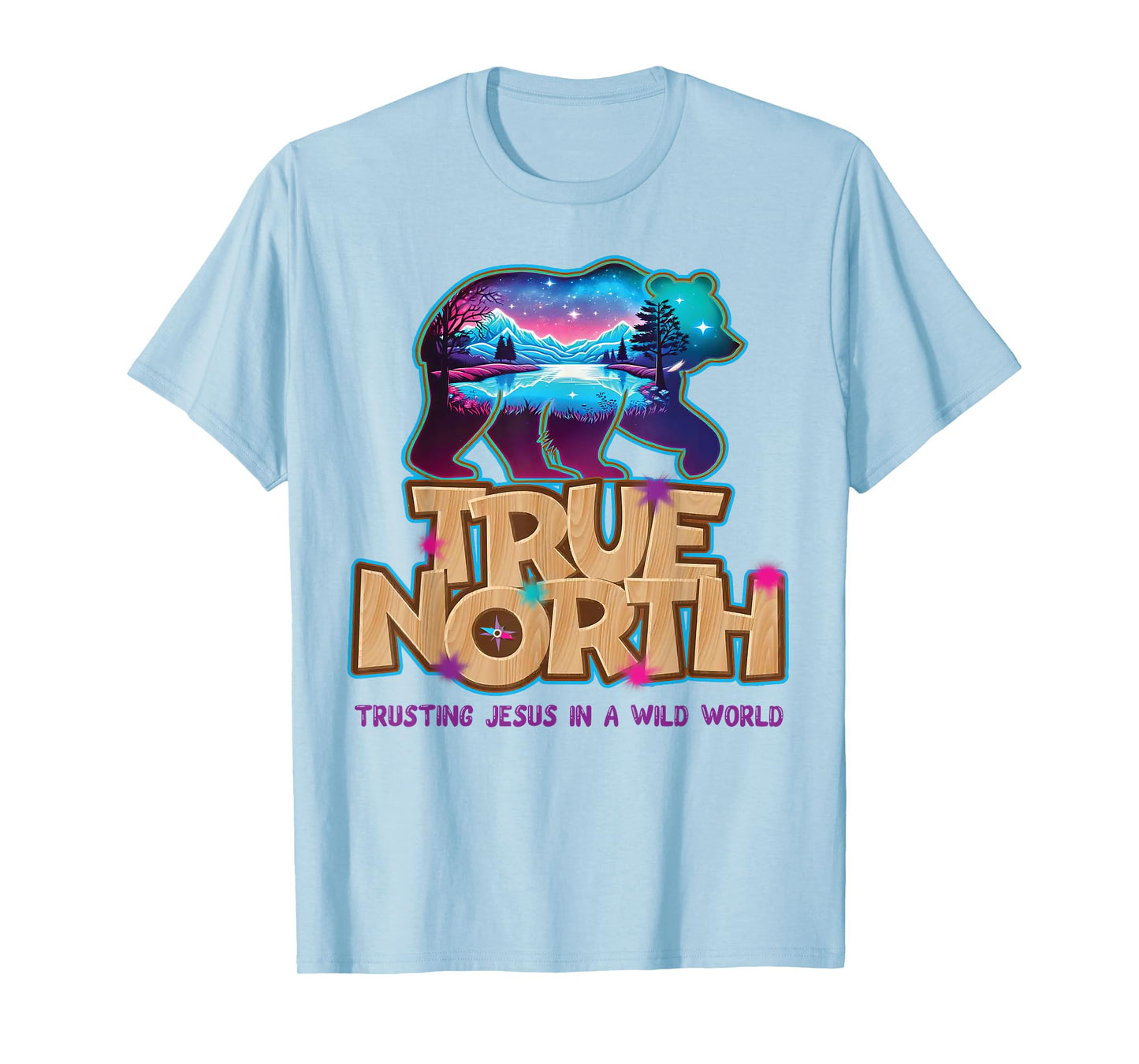 True North Trusting Jesus VBS 2025 Wild World Bible School T-Shirt