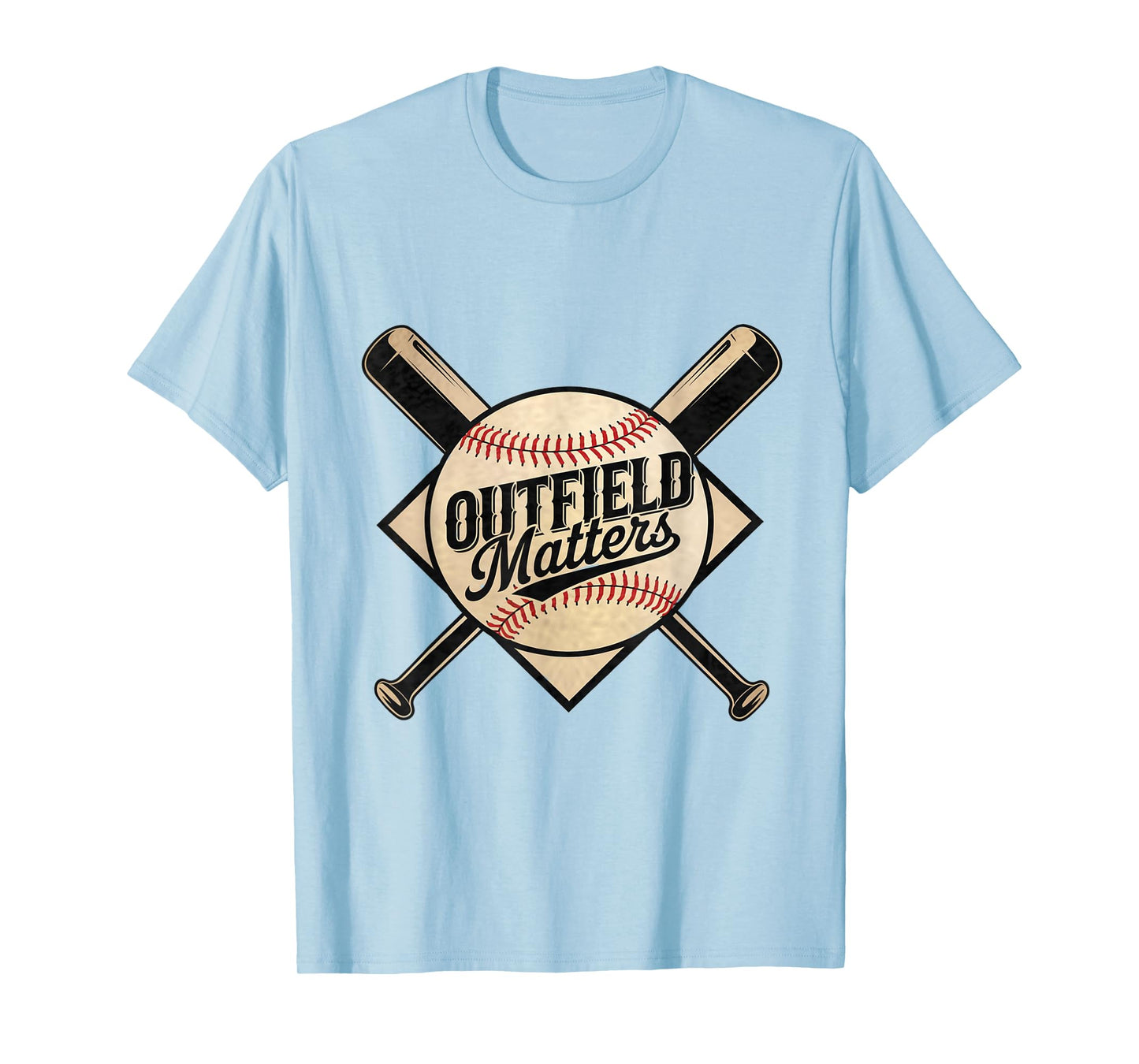 Funny Baseball Quote Outfield Matters Outfielders T-Shirt
