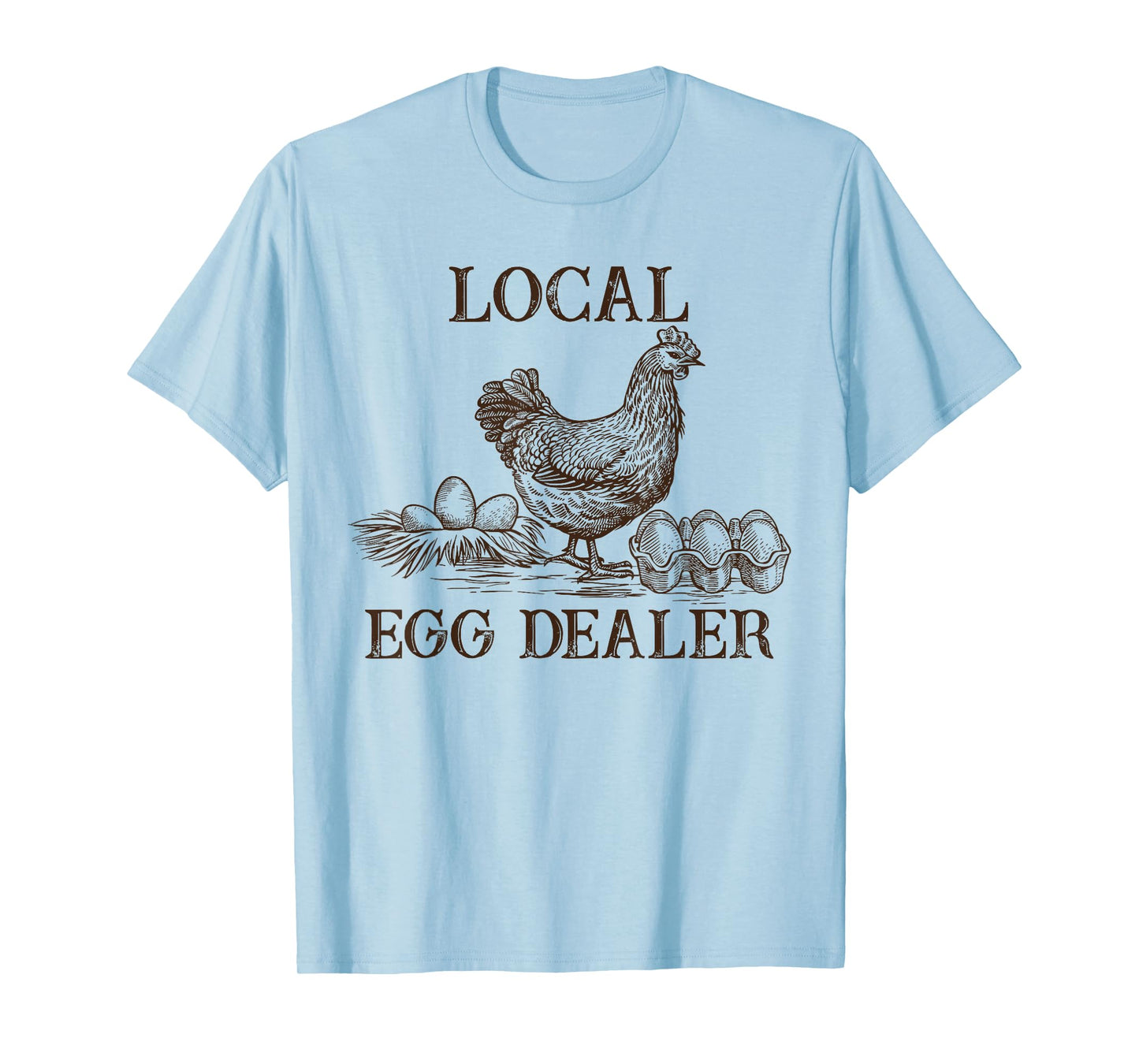 Local Egg Dealer Retro Chicken Funny Farmer Easter Adult Kid T-Shirt