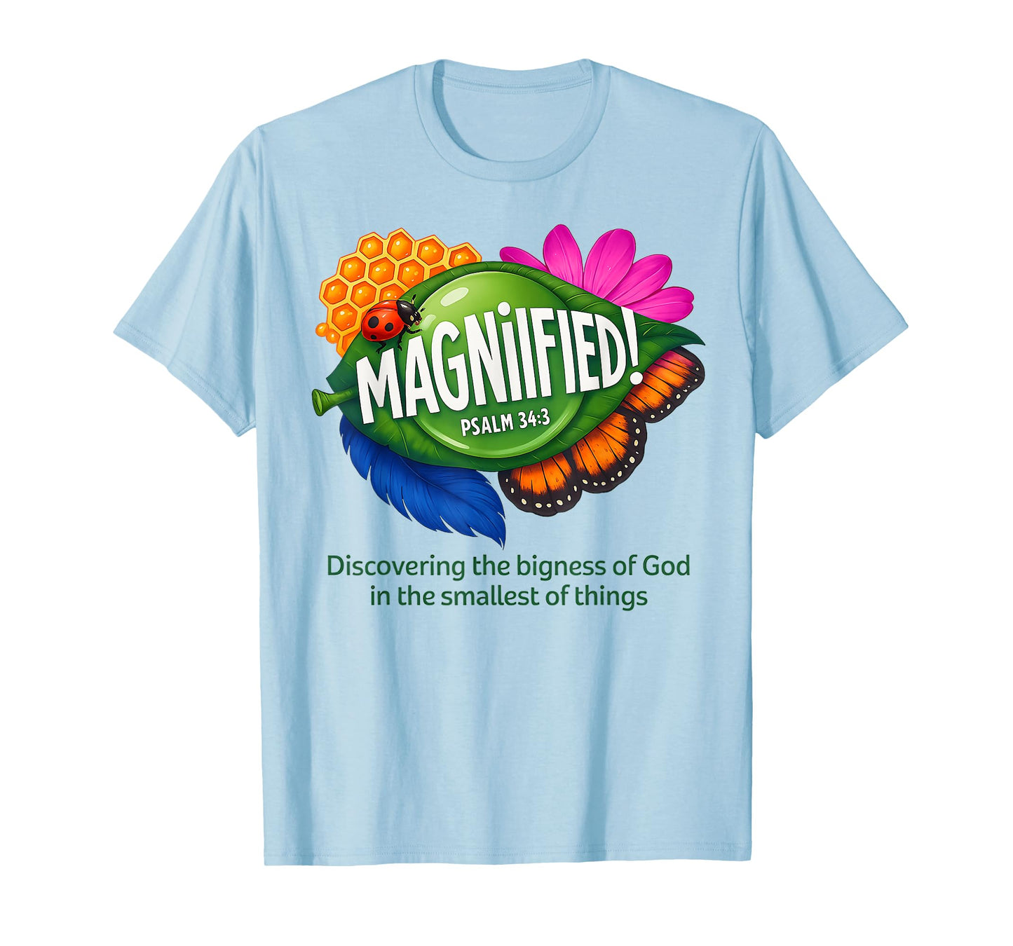 VBS 2025 Magnified VBS Vacation Bible School Christian Camp T-Shirt