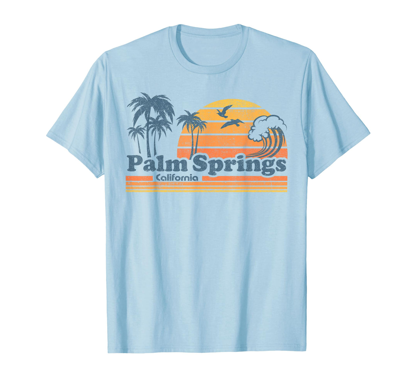 Palm Springs California Beach Vacation Cute Cali 70s Retro T-Shirt