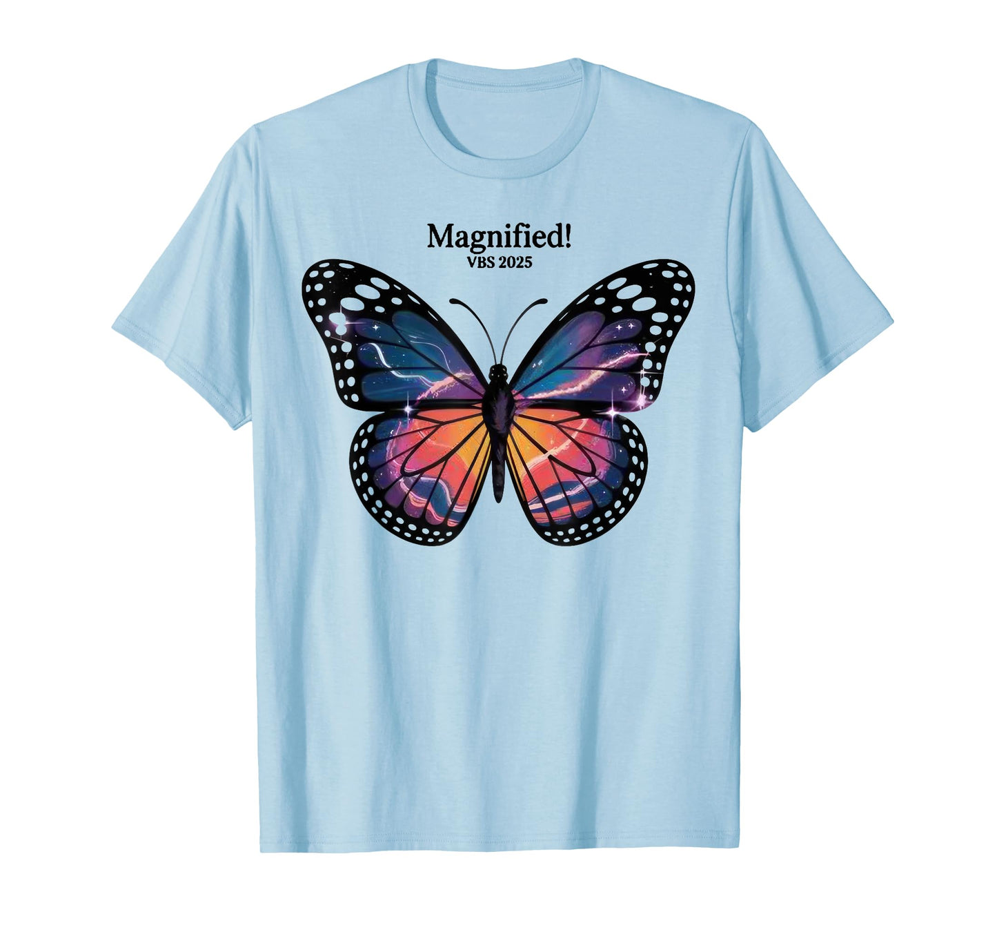 Butterfly VBS 2025 Shirt Magnified Vacation Bible School T-Shirt