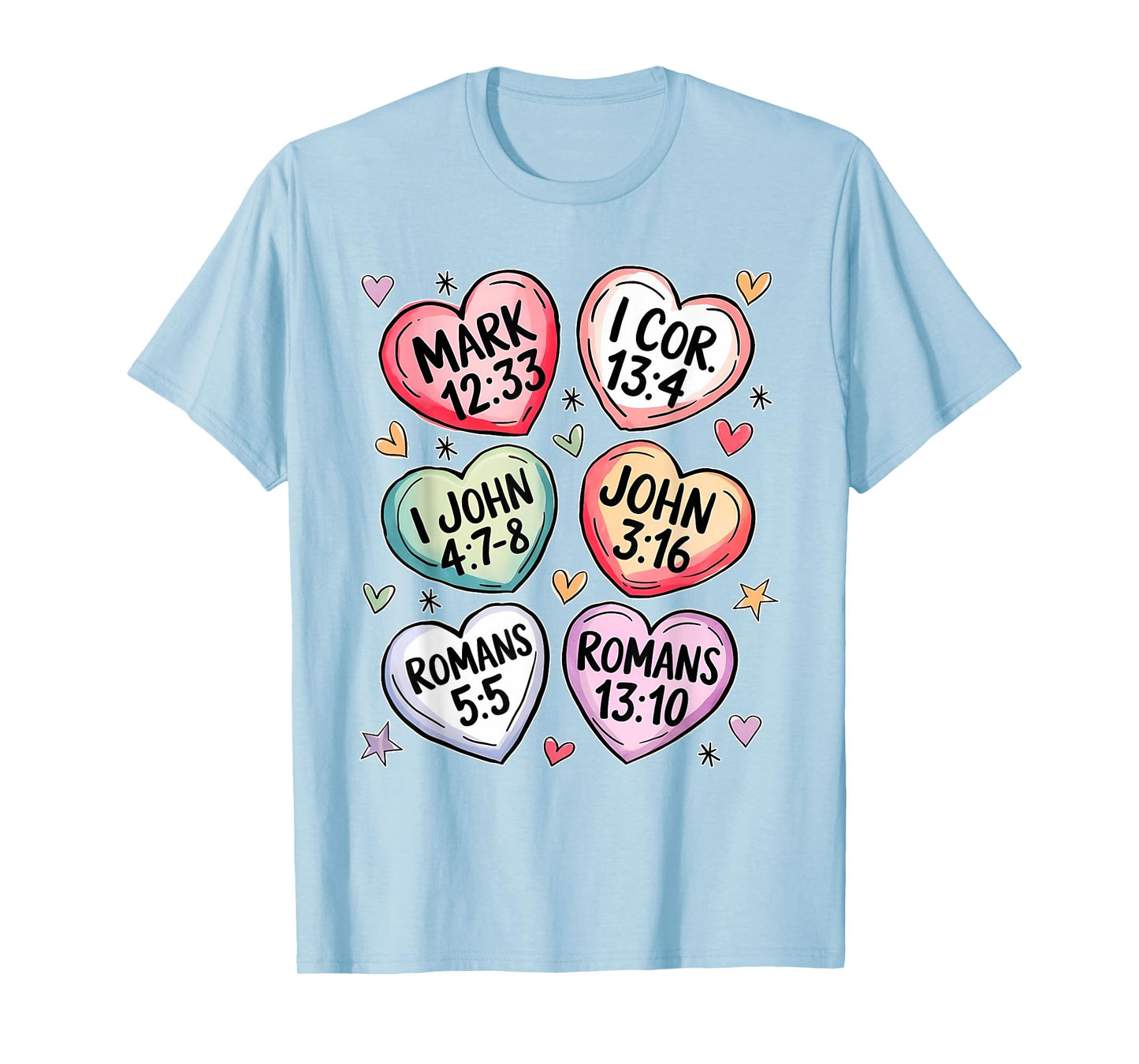 Christian Bible Verses Faith Religious Heart Bible For Women T-Shirt