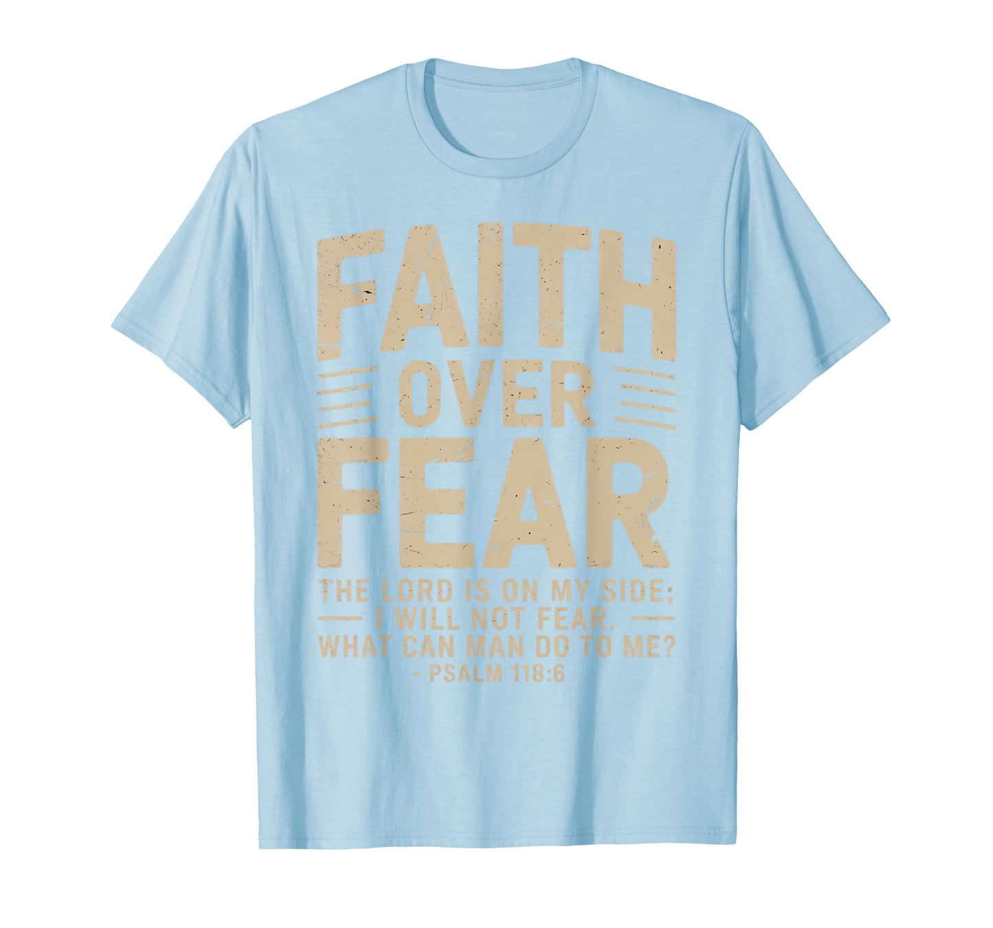 America Pride US Flag Faith Over Fear Prayer T-Shirt