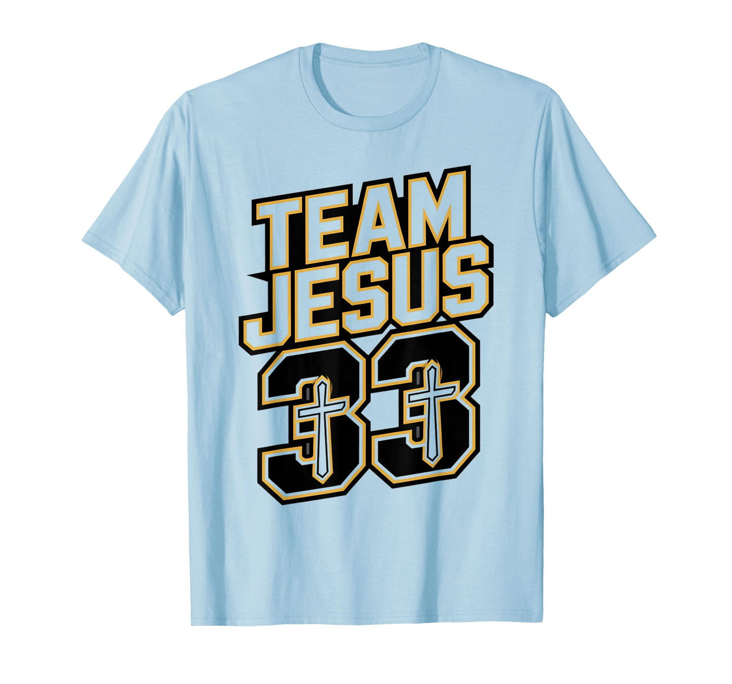 Team Jesus 33 Shirt – Christian Faith Jersey Style Tee T-Shirt