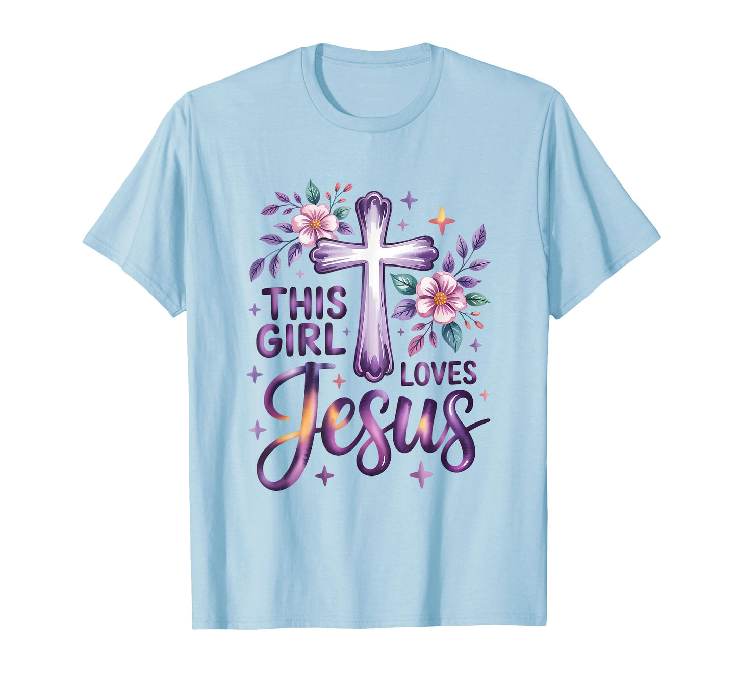 This Girl Loves Jesus Christian Girl Jesus T-Shirt