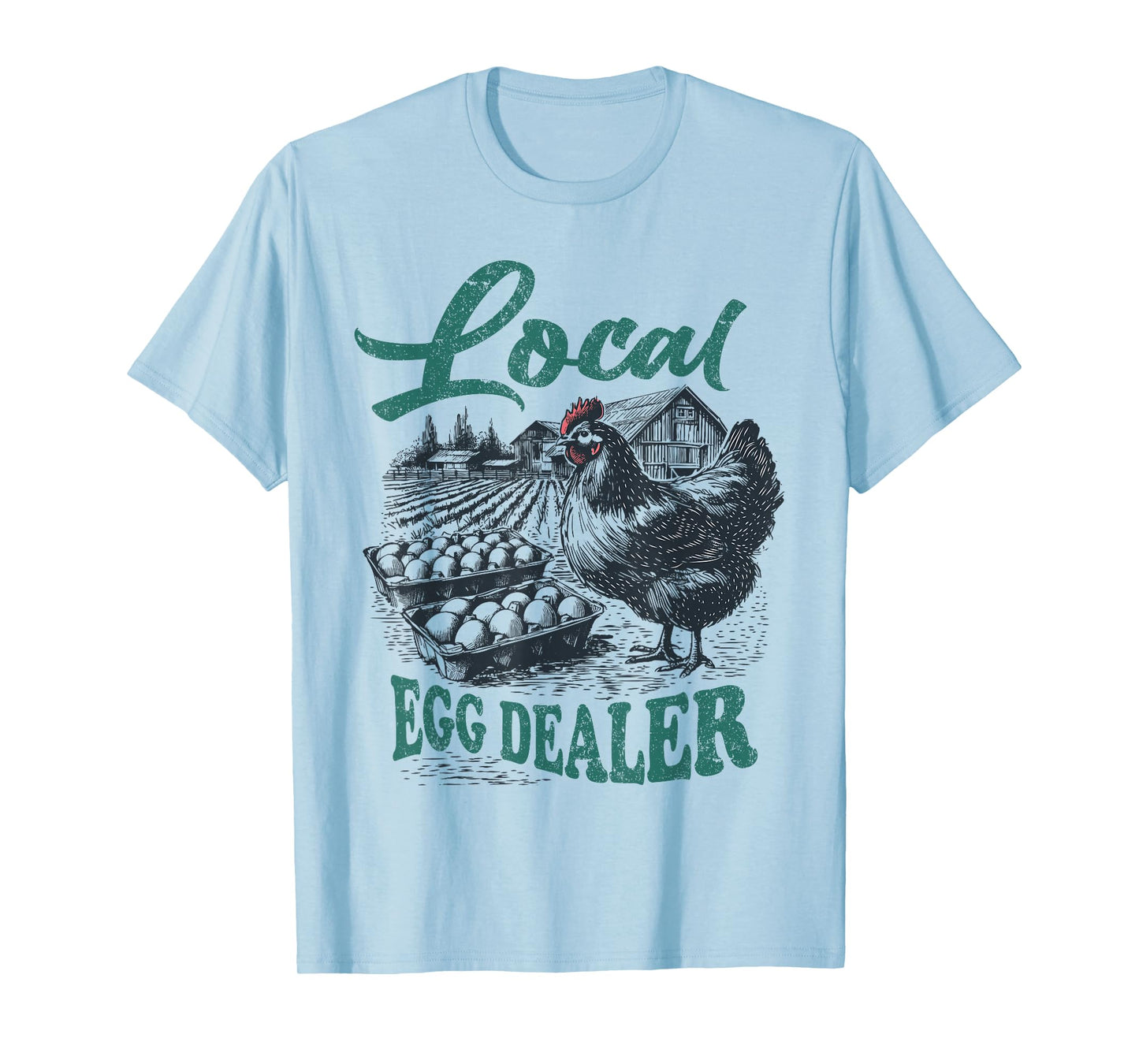 Local Egg Dealer Retro Chicken Funny Farmer Easter Adult Kid T-Shirt