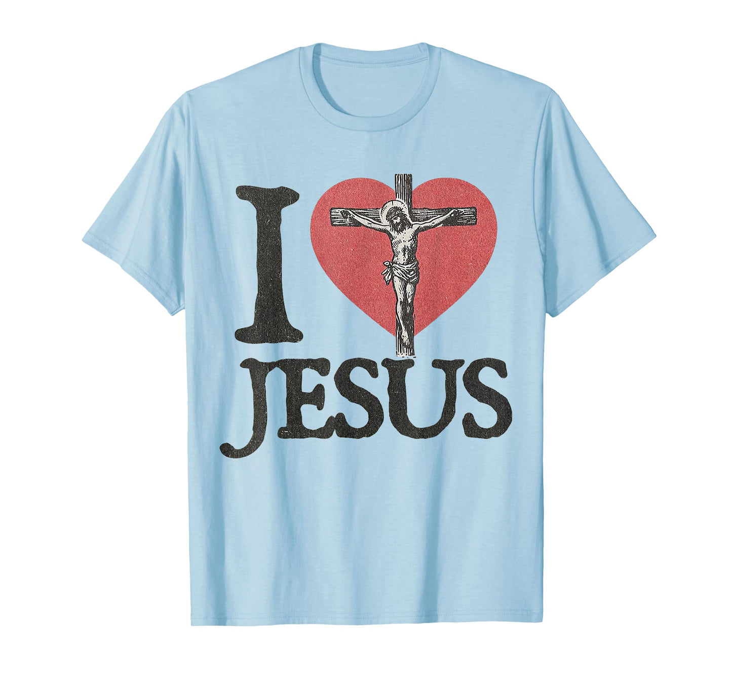 I Love Jesus Vintage Faith-Based T-Shirt
