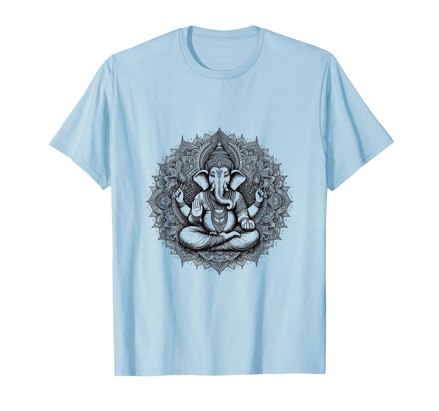 Ganesh Symbol Yoga Hindu Elephant God Ganesha Puja T-Shirt
