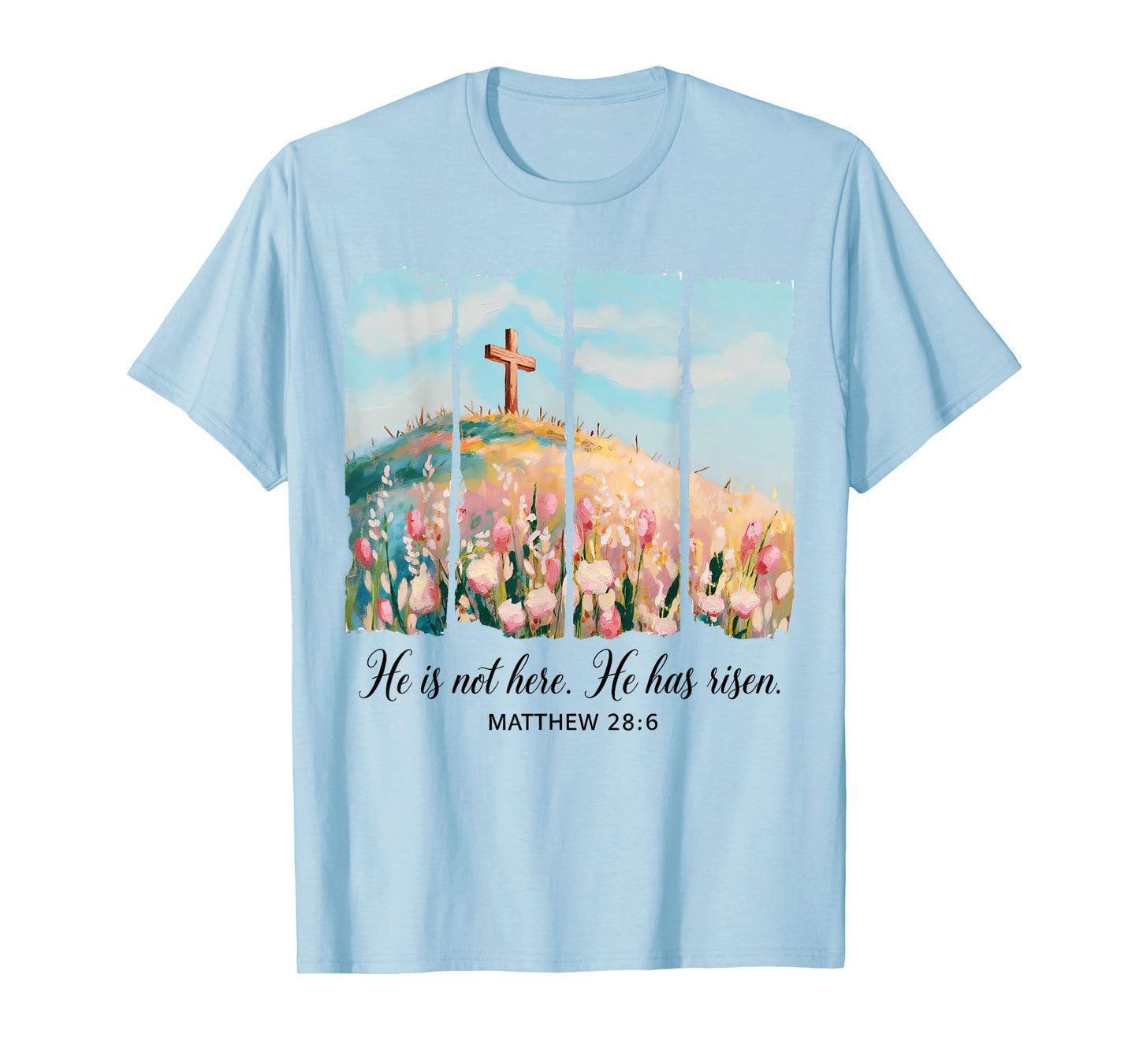 He is Risen Happy Easter Jesus Christian Women Girls Kids T-Shirt