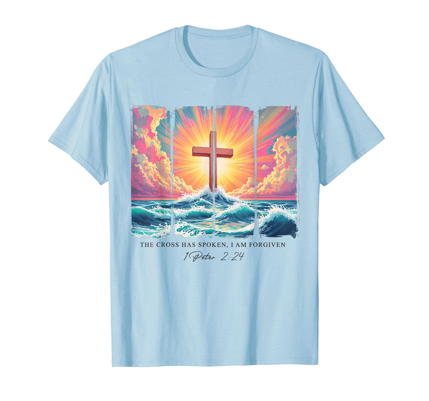 The Cross Has Spoken I'm Forgiven Bible Verse Scipture Faith T-Shirt