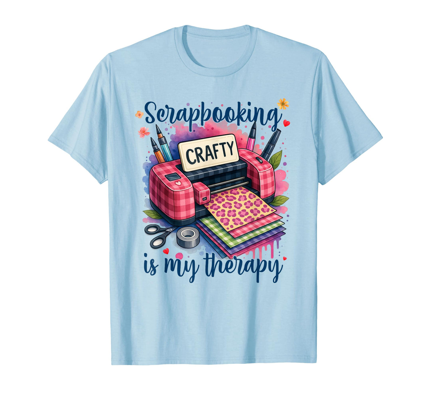 Scrapbooker Scrapbooking Crafting Scrapbooking Is My Therapy T-Shirt