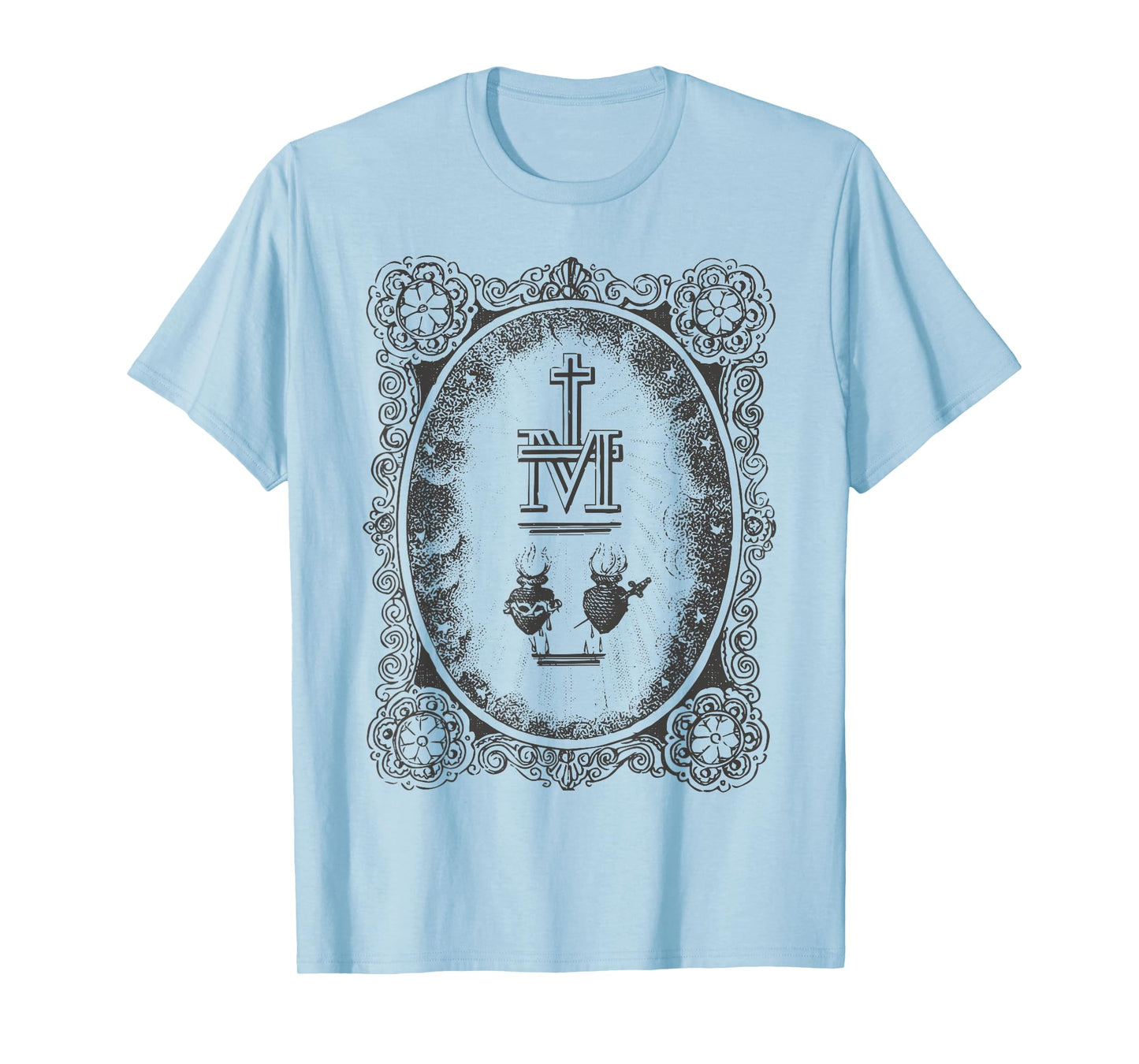 Wonderful Medal Sacred Heart Immaculate Catholic T-Shirt