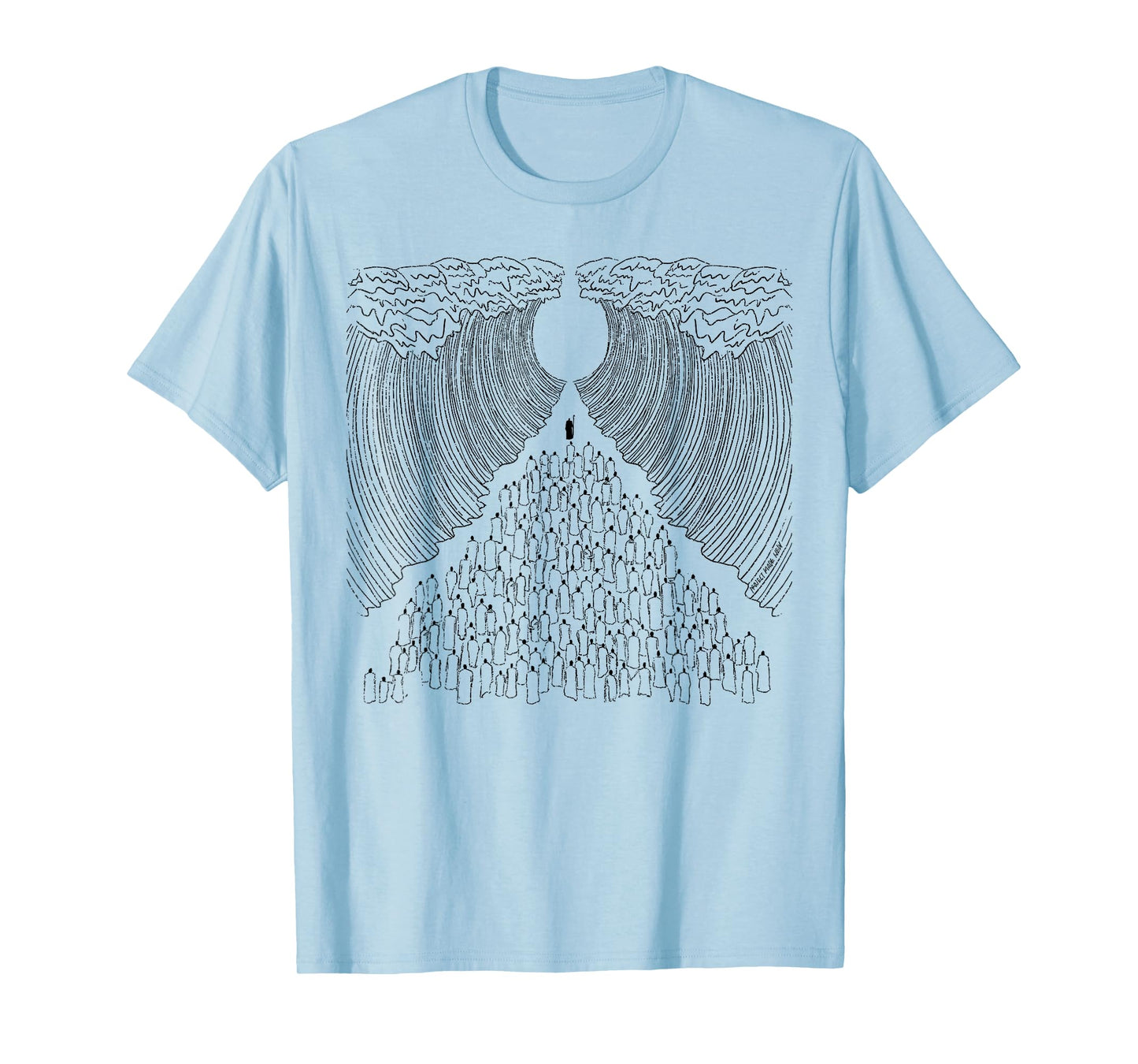 Parting of The Red Sea Christian Faith Apparel T-Shirt