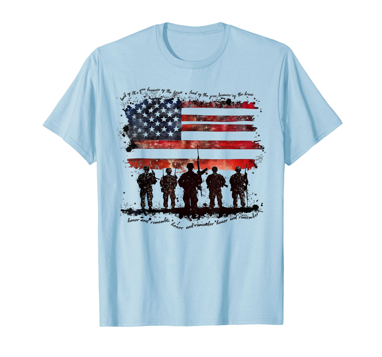 Memorial Day Land Of The Free Because Of Brave American Flag T-Shirt