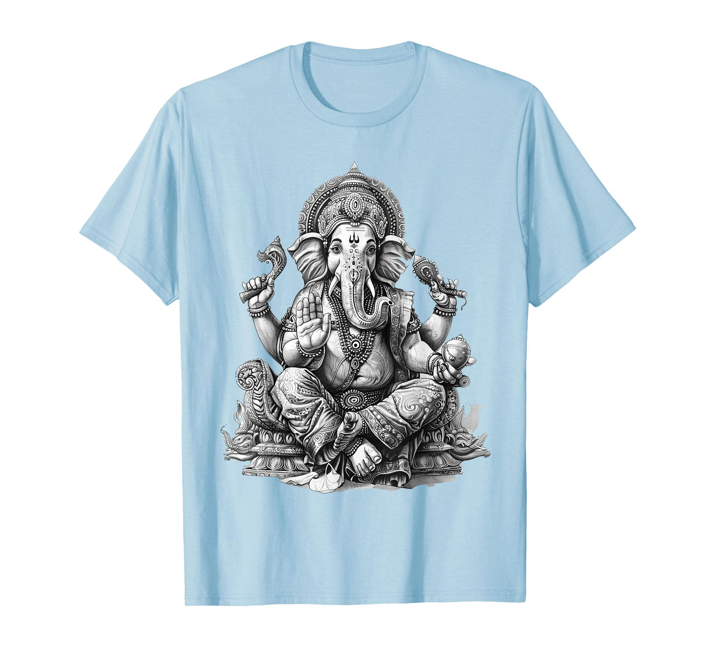 Ganesh spiritual hindu god elephant yoga meditation T-Shirt