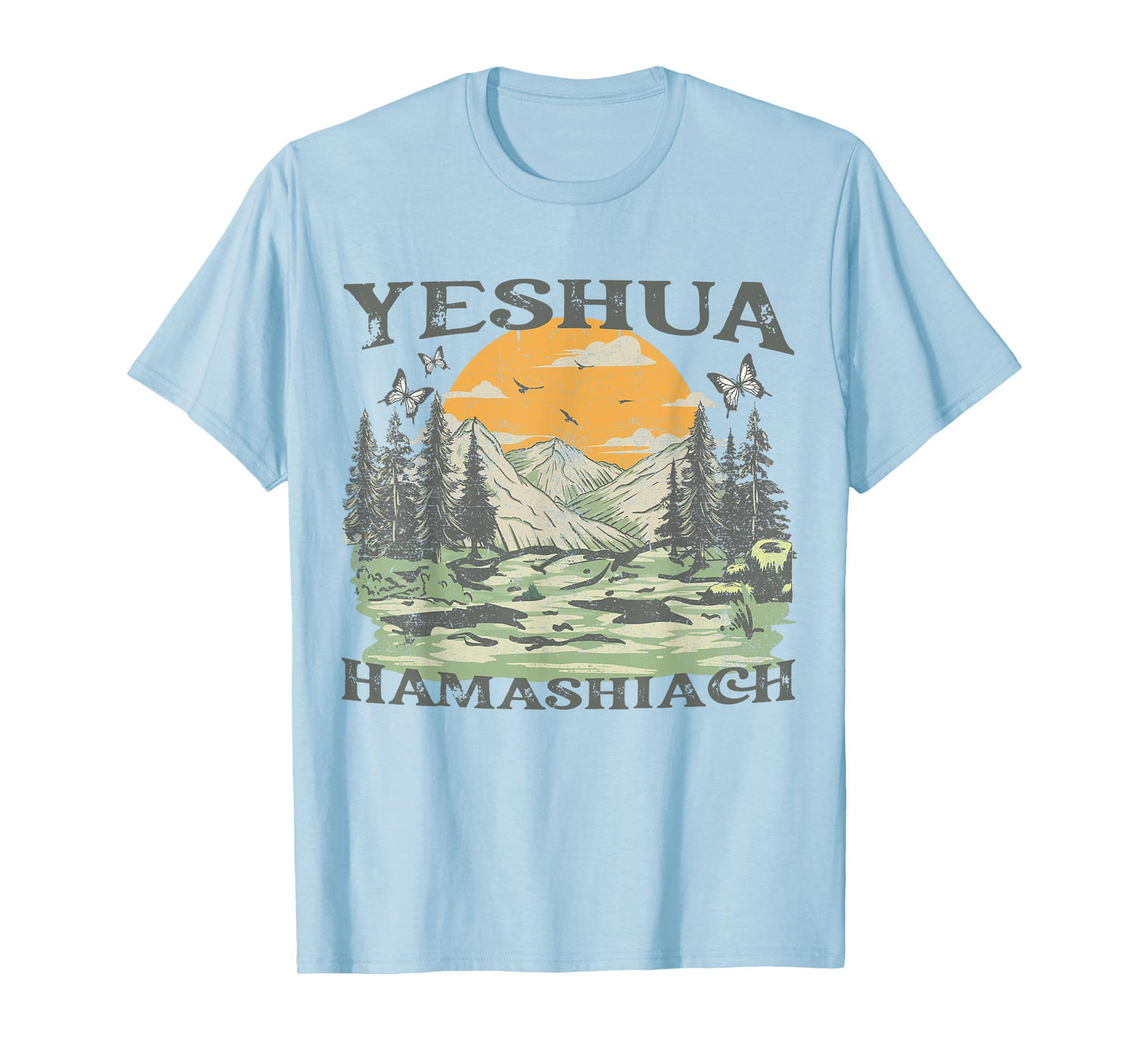 Yeshua Hamashiach Jesus Scripture Christian Bible Faith T-Shirt