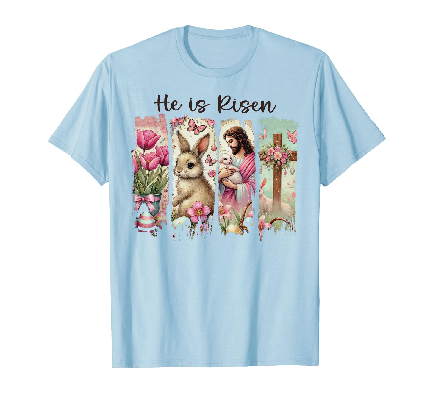 He Is Risen Religious Easter Christian Women T-Shirt
