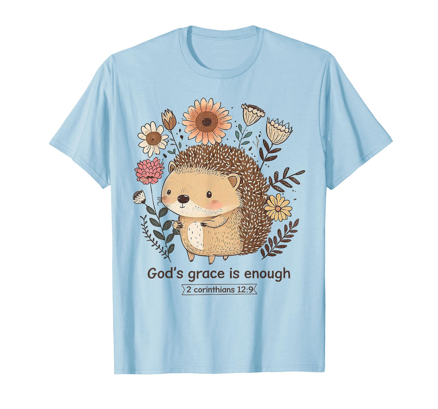 Hedgehog God's Grace Is Enough T-Shirt