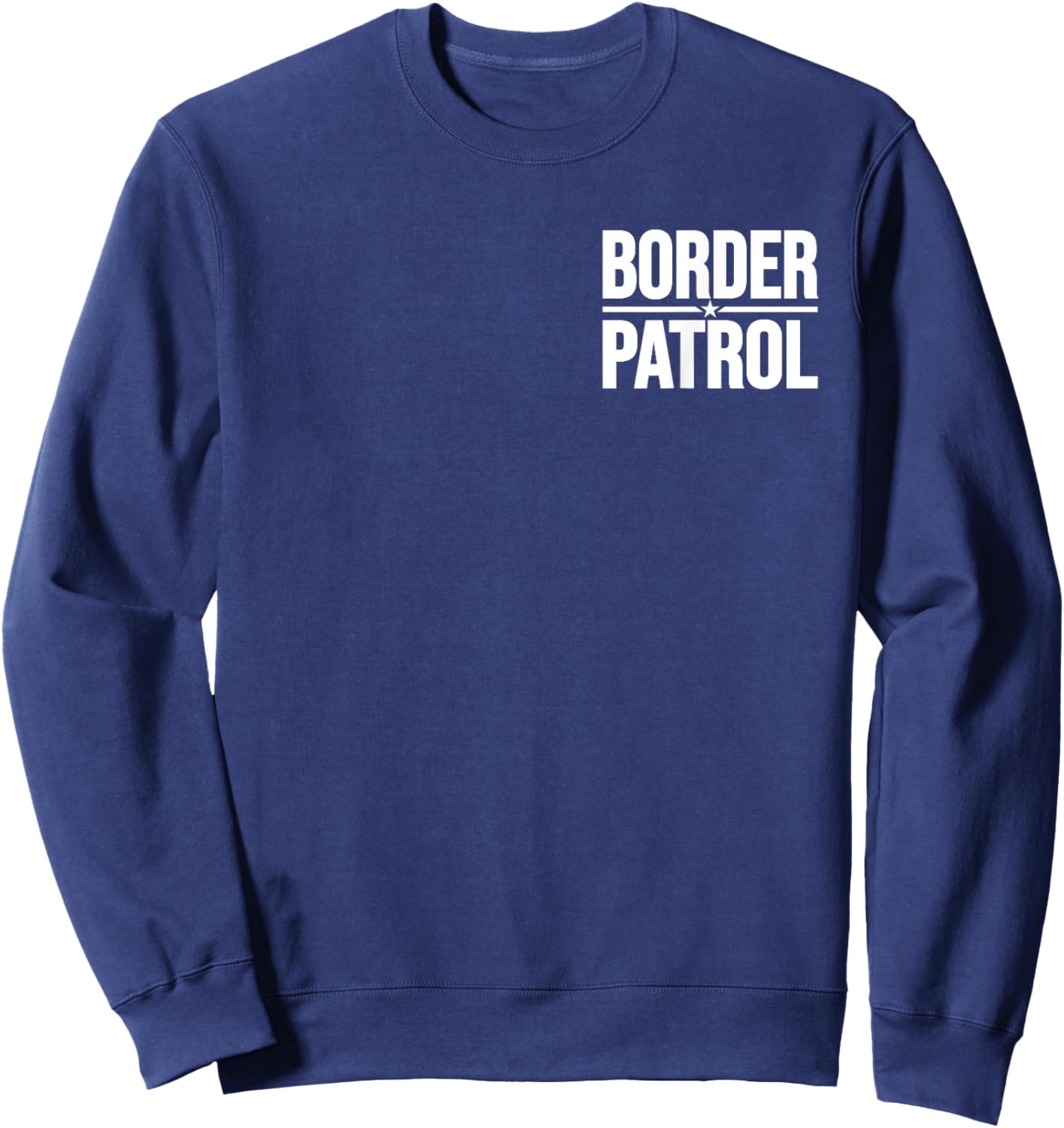 Border Patrol Uniform Halloween Costume (2-sided) Sweatshirt - Sweatshirt | Navy