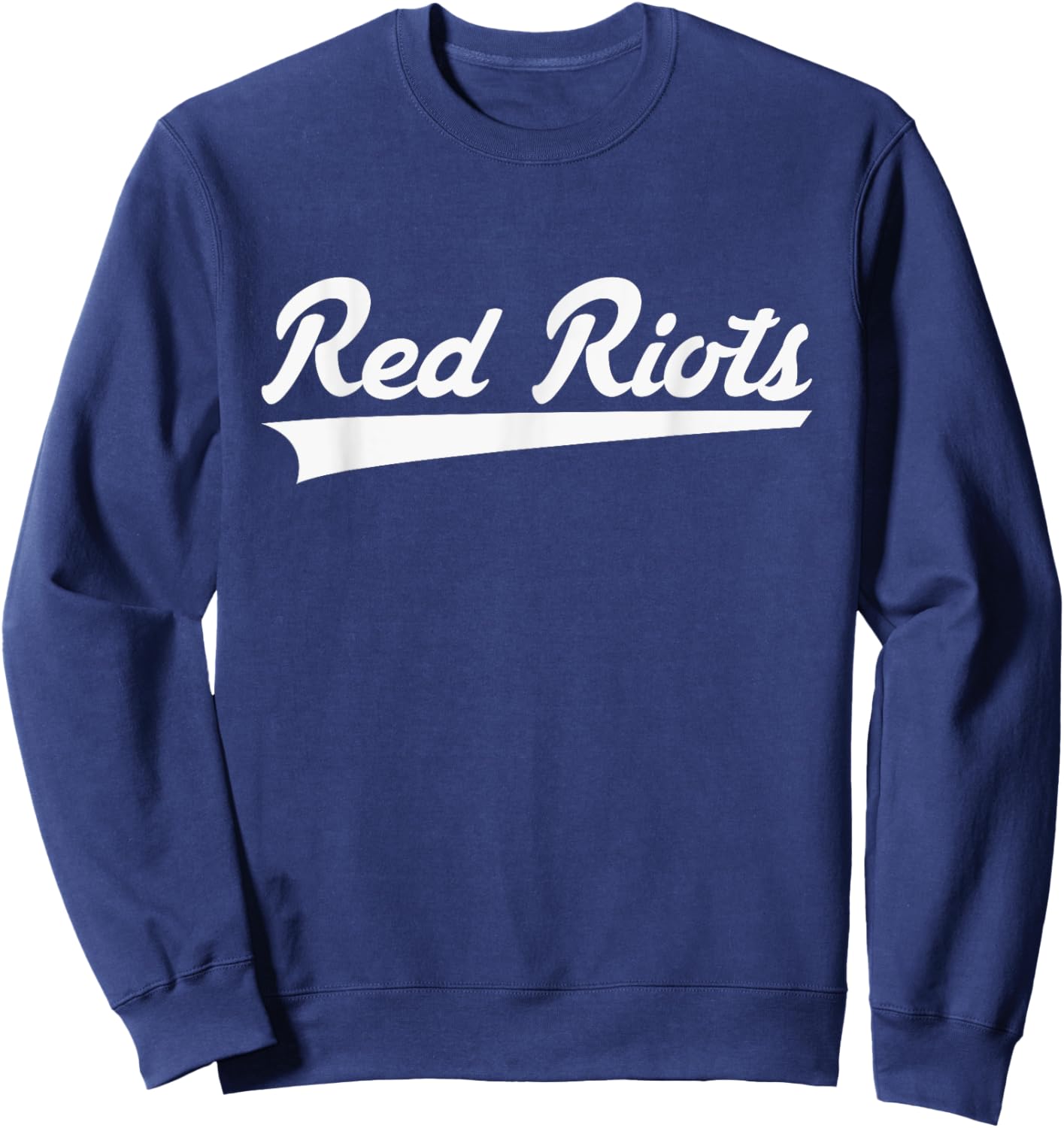 South Portland Red Riots Vintage Swoosh Sweatshirt - Sweatshirt | Navy