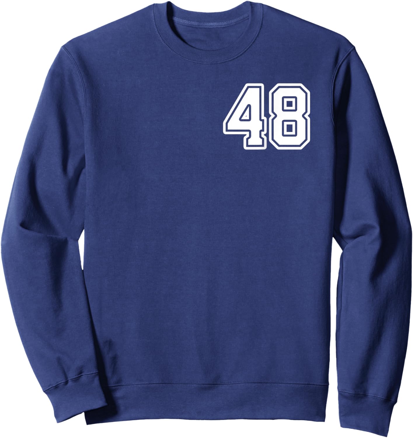 Number 48 Shirt #48 Player Sports Team Men Women Kids Sweatshirt - Sweatshirt | Navy