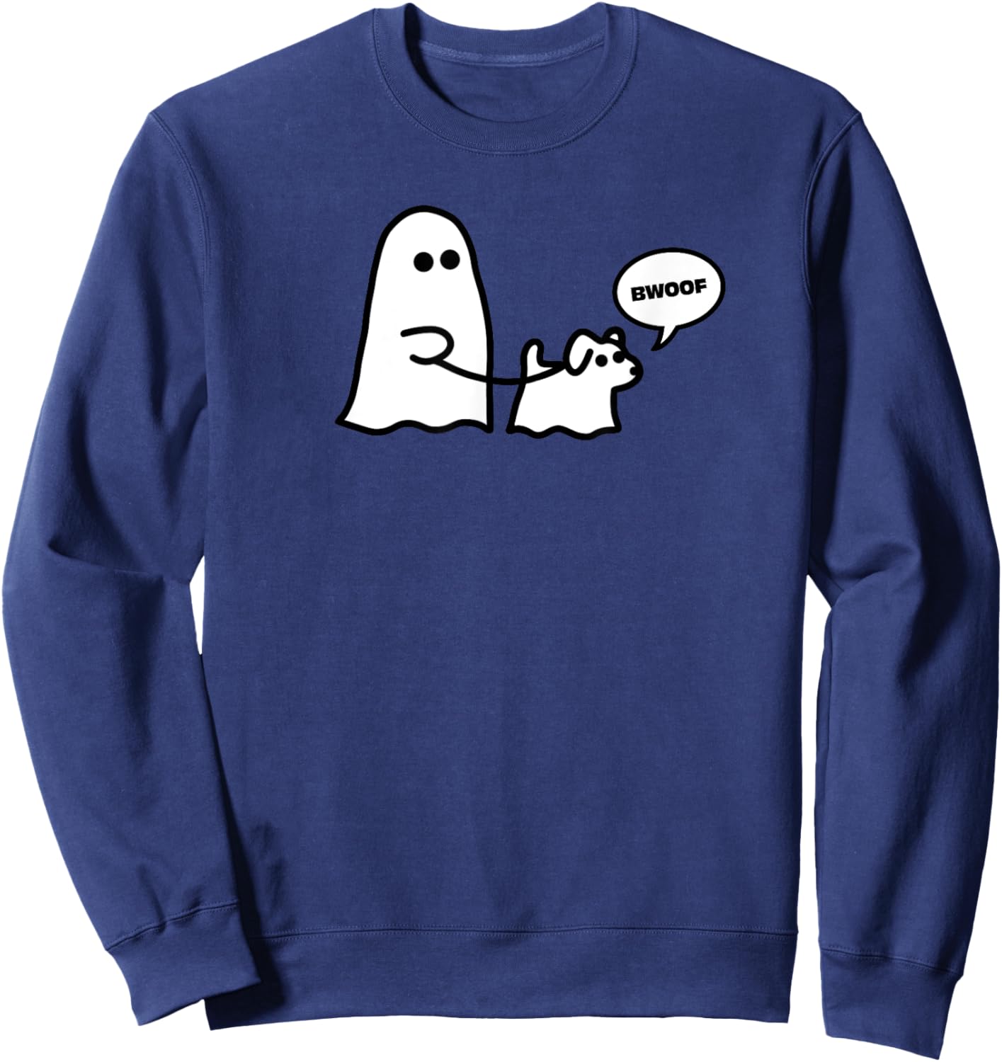Ghost Walking Ghost Dog Bwoof Men Women Kids Sweatshirt - Sweatshirt | Navy