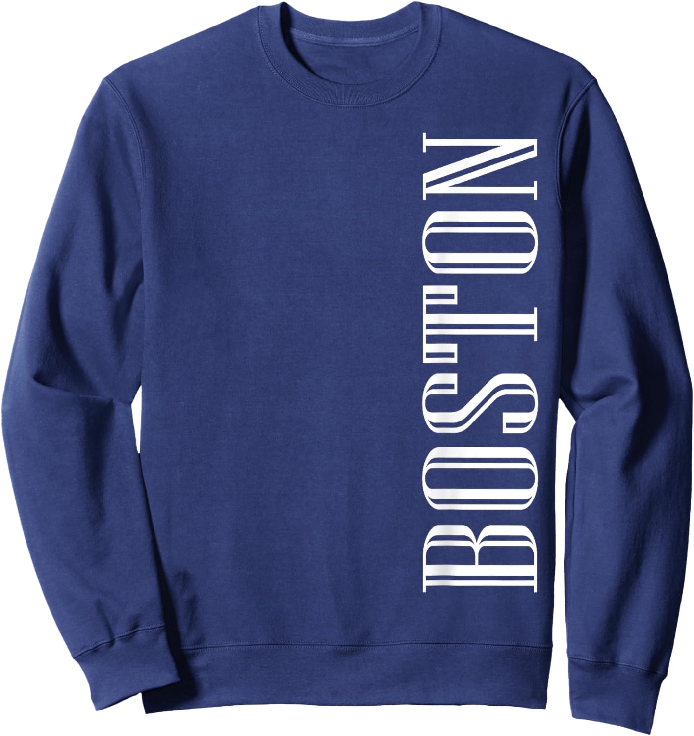 Boston Elegant MA City Home Pride Boston Sweatshirt - Sweatshirt | Navy