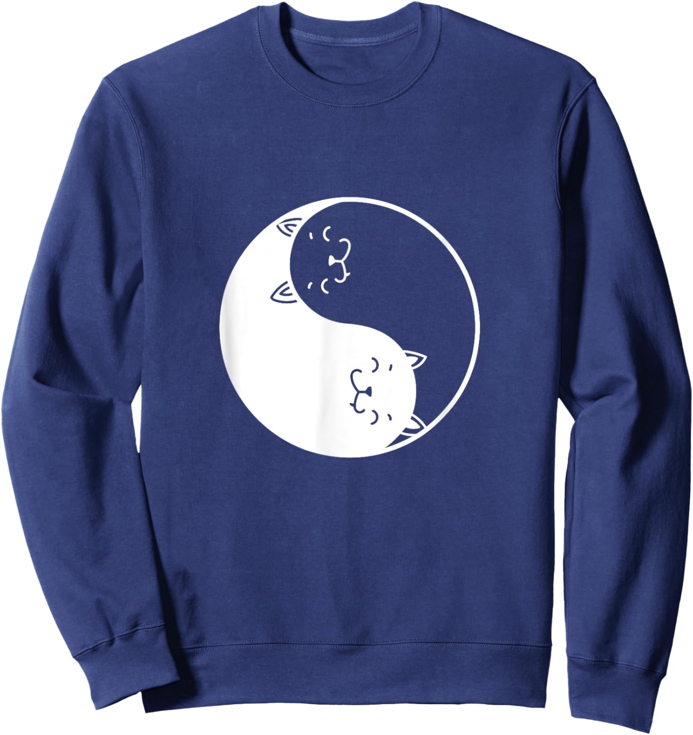 Yin and Yang Cats Sweatshirt - Sweatshirt | Navy