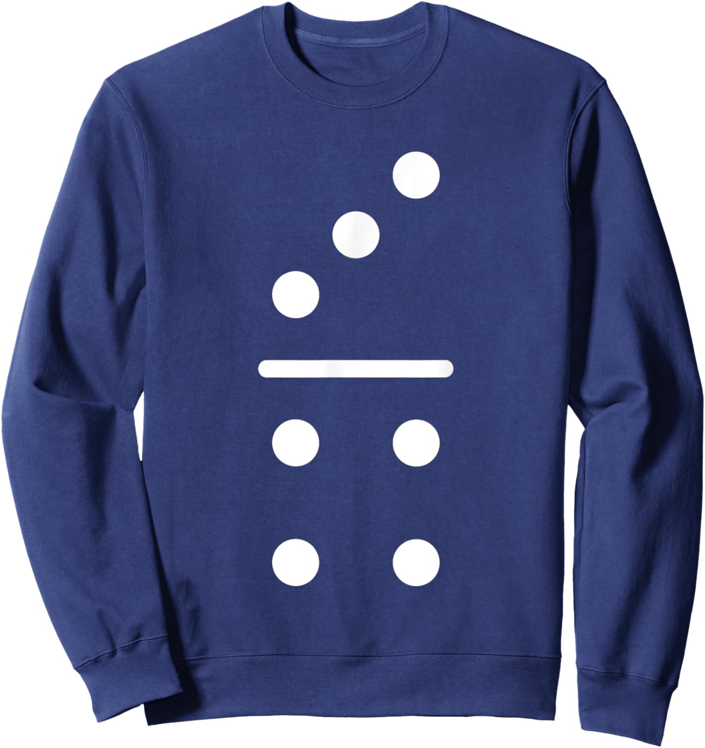 Domino Game 3 4 Dots Matching Halloween Group Costume Sweatshirt - Sweatshirt | Navy