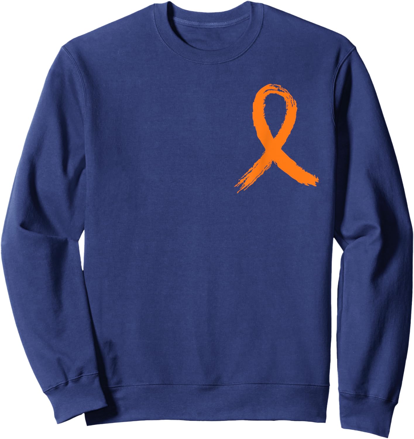 Front and Back Graphic Leukemia Awareness Father In Law Flag Sweatshirt - Sweatshirt | Navy