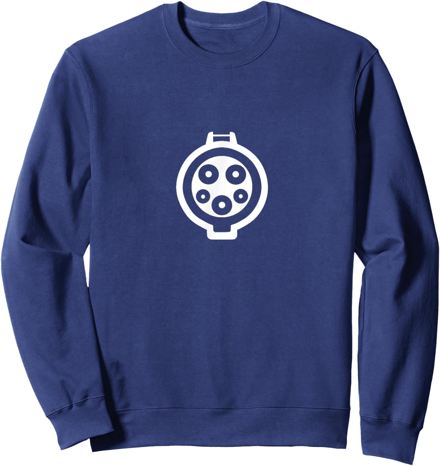 Electric Car J Plug, Type 1 Connector, J1772 Vehicle Charger Sweatshirt - Sweatshirt | Navy