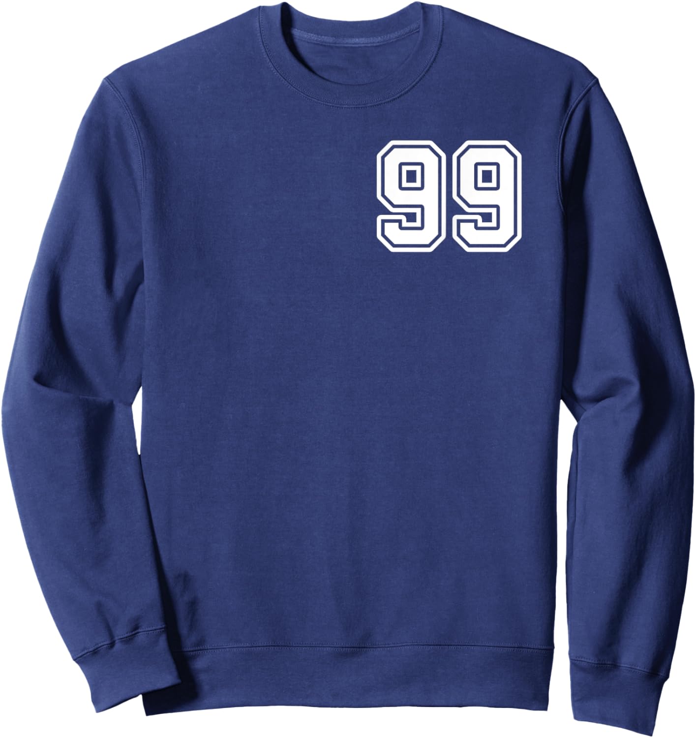 Number 99 Shirt #99 Player Sports Team Men Women Kids Sweatshirt - Sweatshirt | Navy
