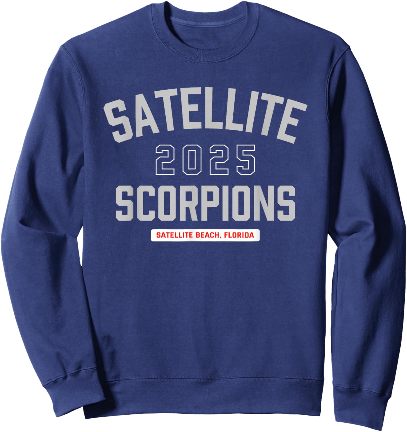 Satellite Scorpions Satellite Beach, Florida 2025 Sweatshirt - Sweatshirt | Navy