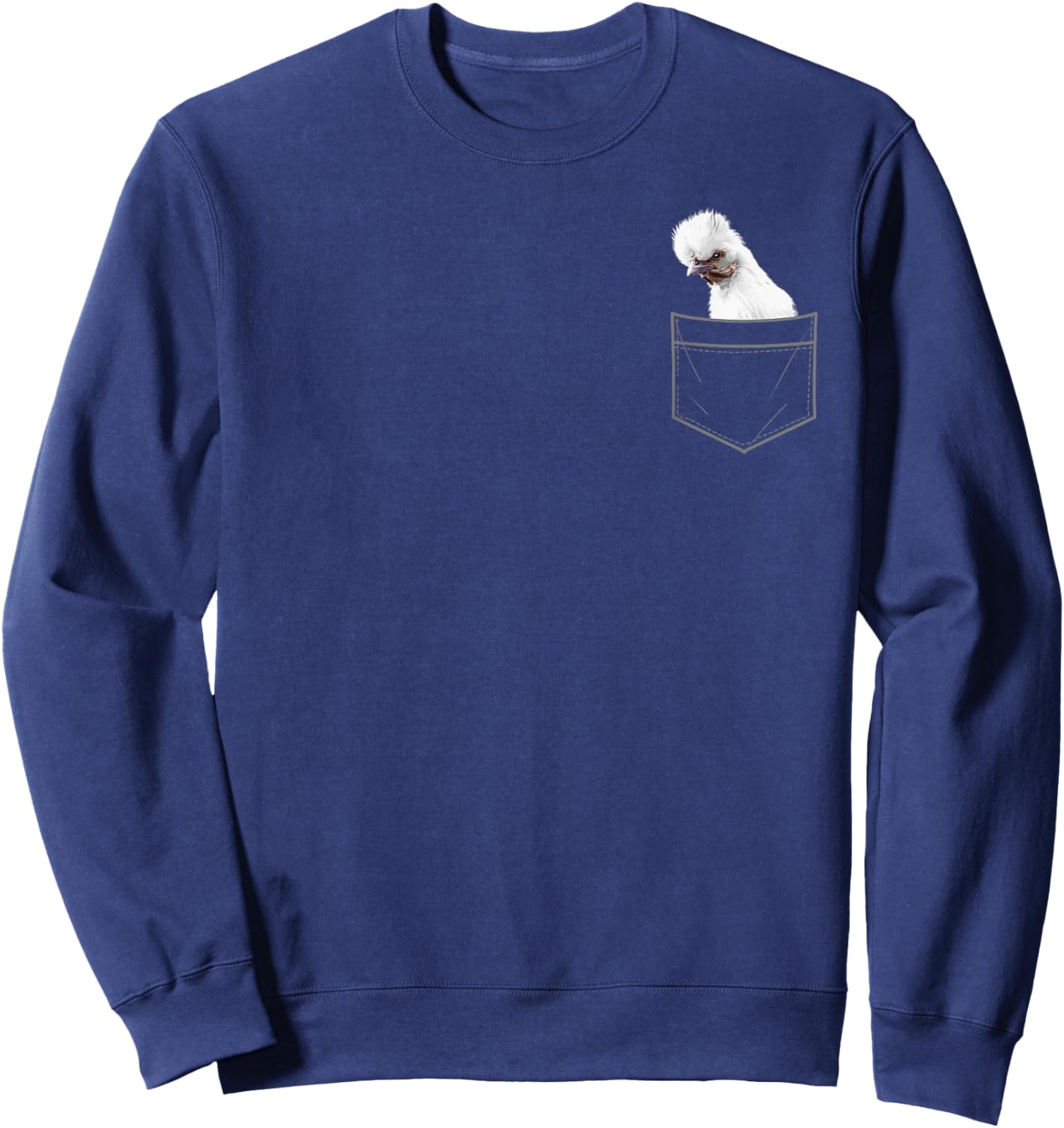 Cool Silkie Chicken Art Women Silkie Chicken Lover Sweatshirt - Sweatshirt | Navy