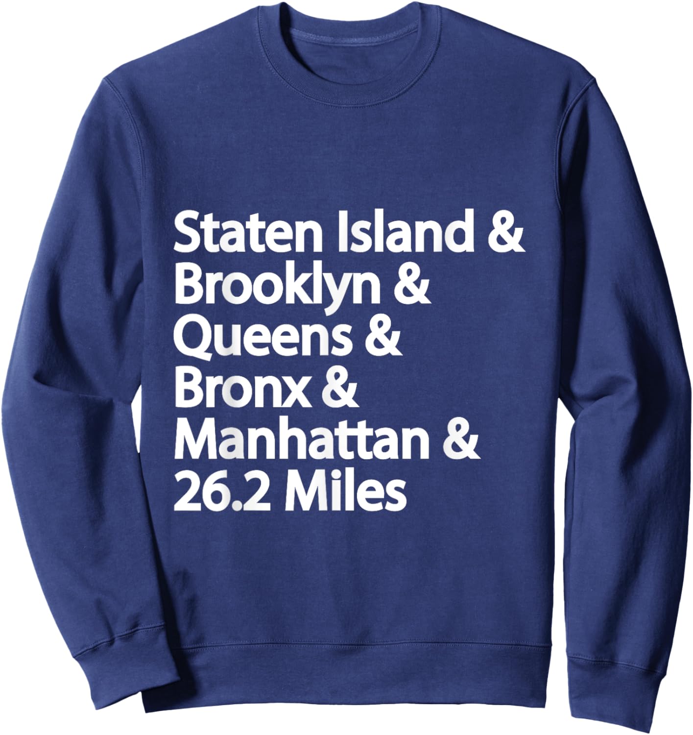 5 Boroughs NYC Running Sweatshirt - Sweatshirt | Navy