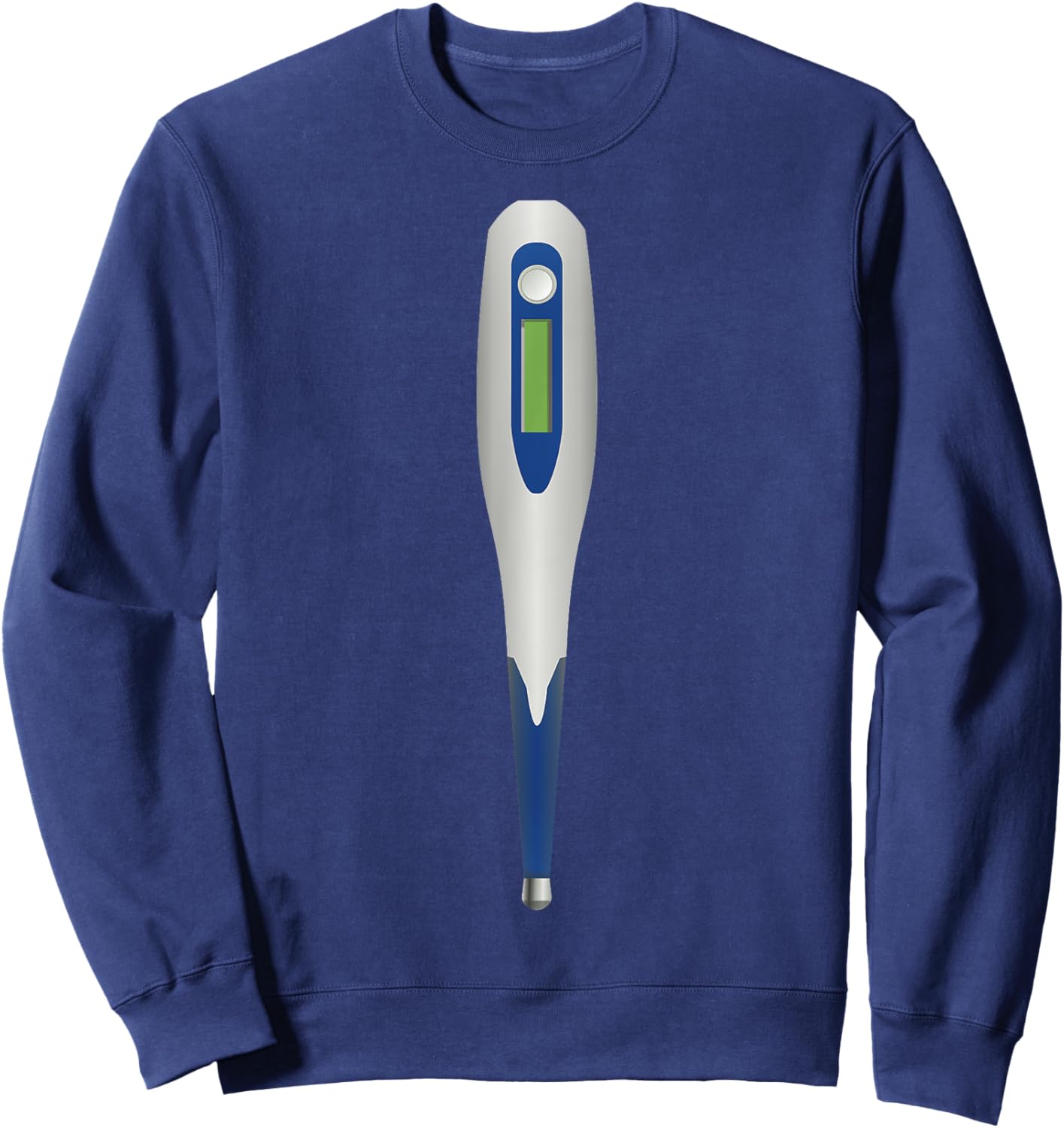 Digital Thermometer Funny Dress Up Cosplay Halloween Costume Sweatshirt - Sweatshirt | Navy