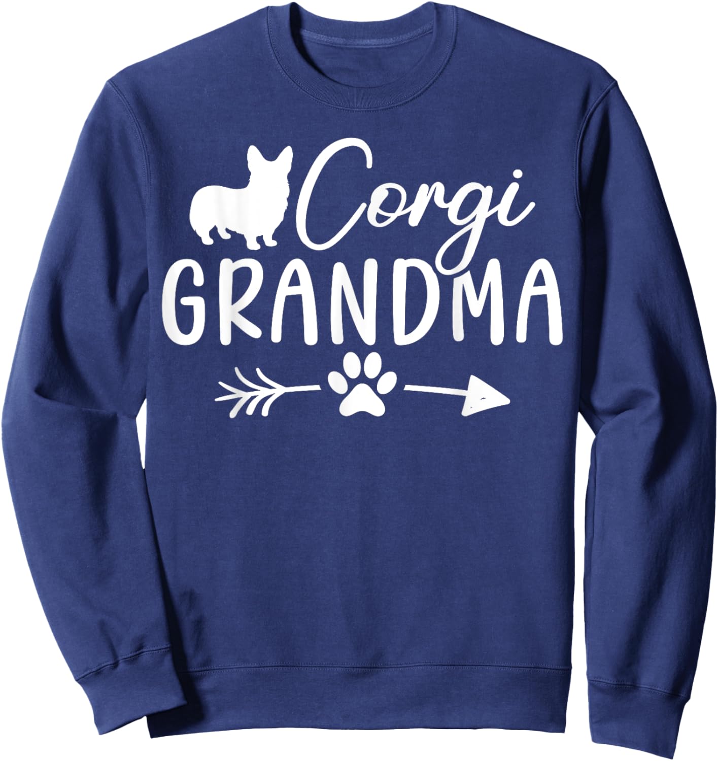 Corgi Grandma Corgi Dog Sweatshirt - Sweatshirt | Navy