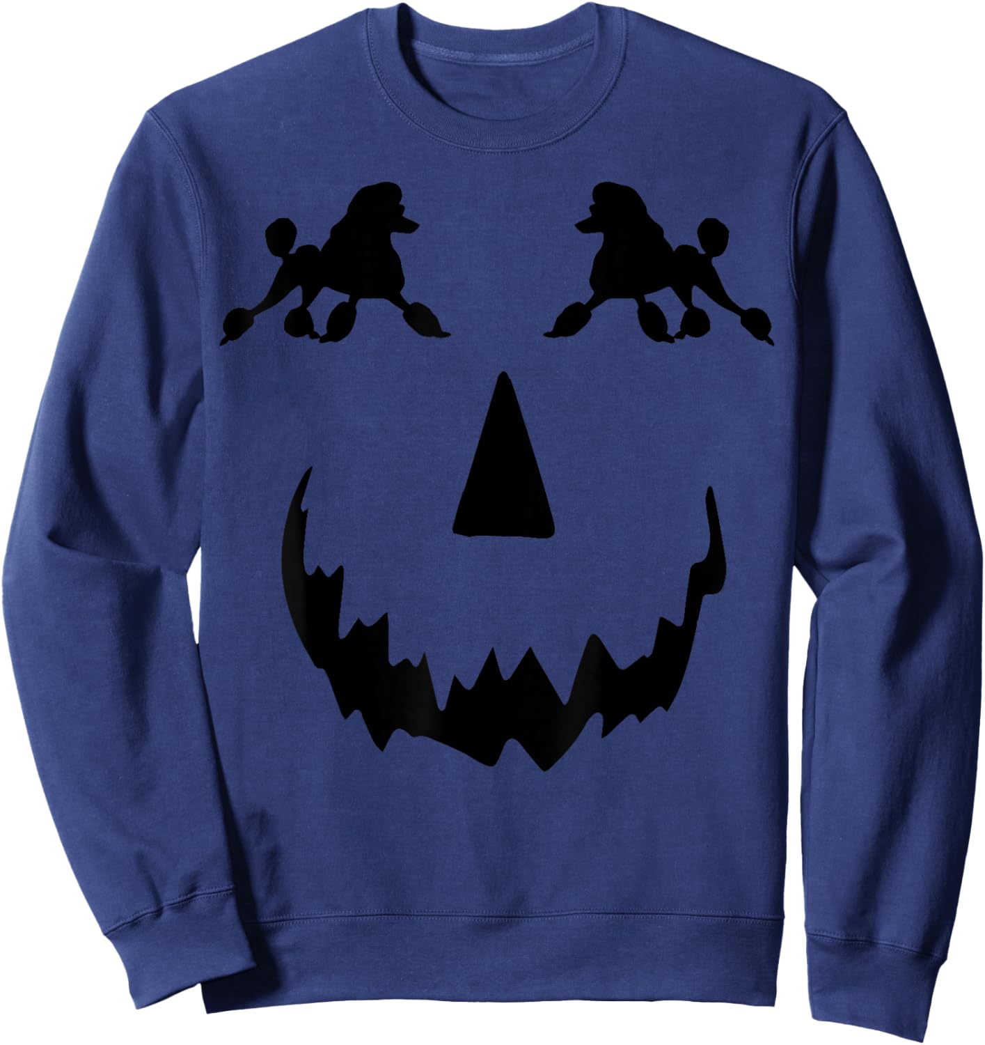 pumpkin Poodle halloween Sweatshirt - Sweatshirt | Navy