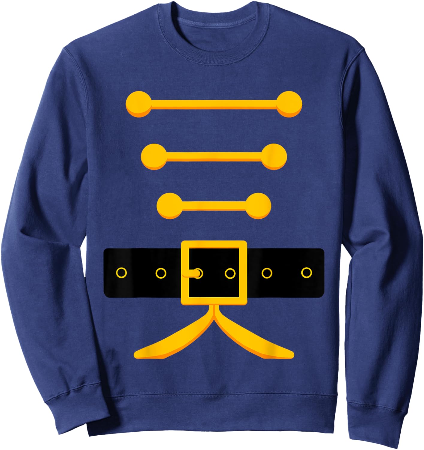 Funny Xmas Nutcracker Costume Uniform Matching Toy Soldier Sweatshirt - Sweatshirt | Navy