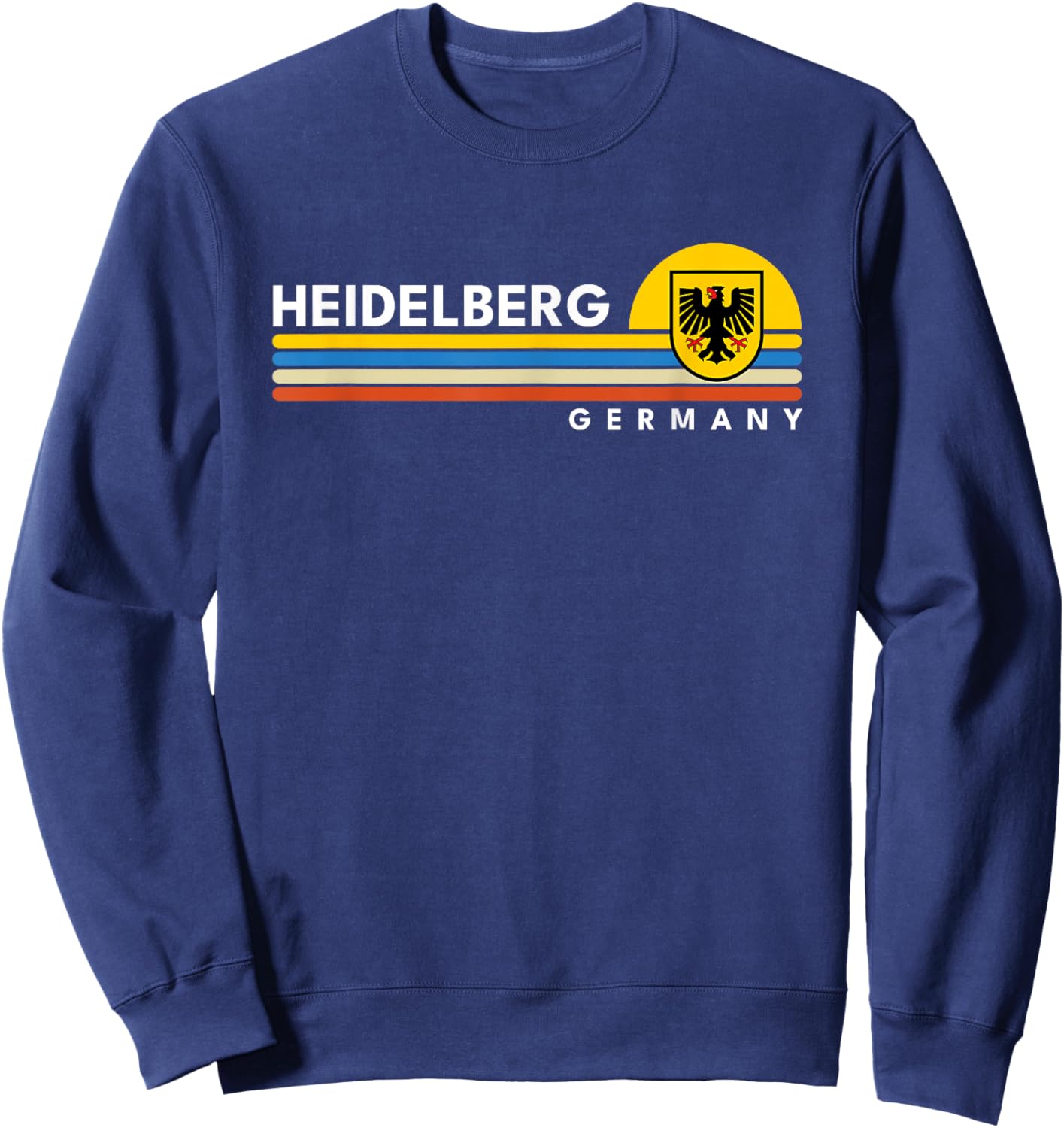 Heidelberg Germany Vintage Retro Souvenirs Sweatshirt - Sweatshirt | Navy